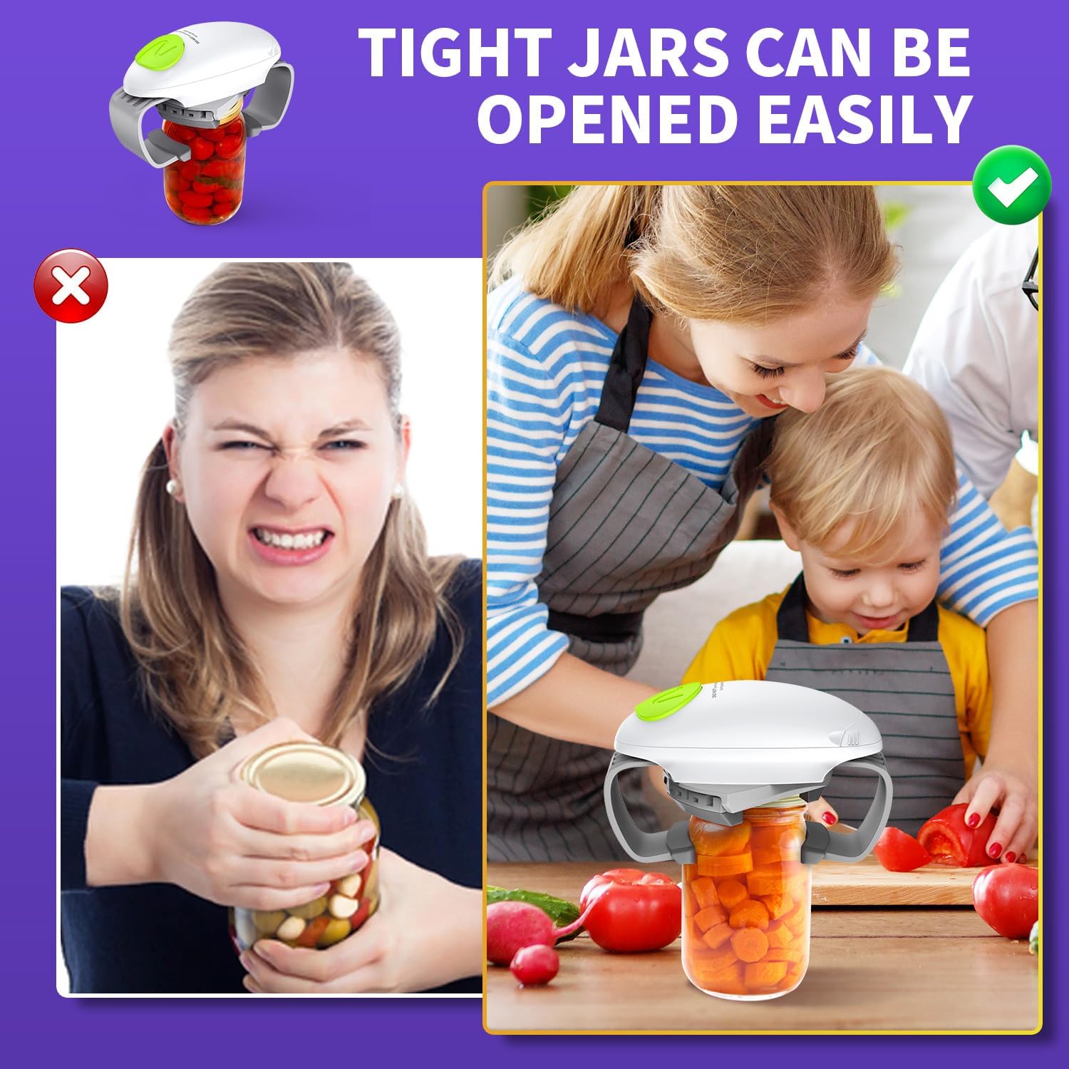 Famzelko Automatic Jar Opener for Elderly and Weak Hands