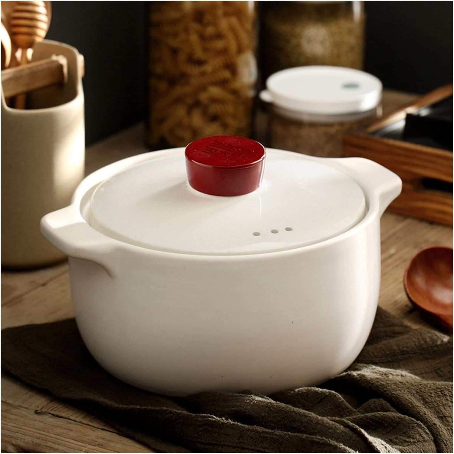 SISWIM Soup Pot Stockpot with Lid 28L Casserole