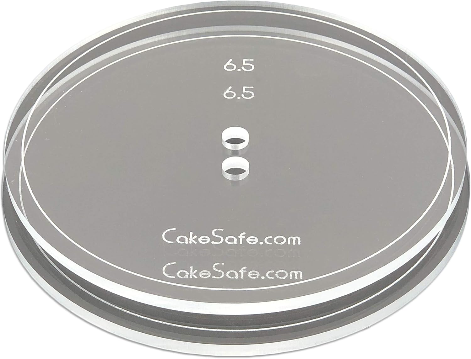 CAKESAFE 2-65 Inch Clear Acrylic Disks Icing Tool