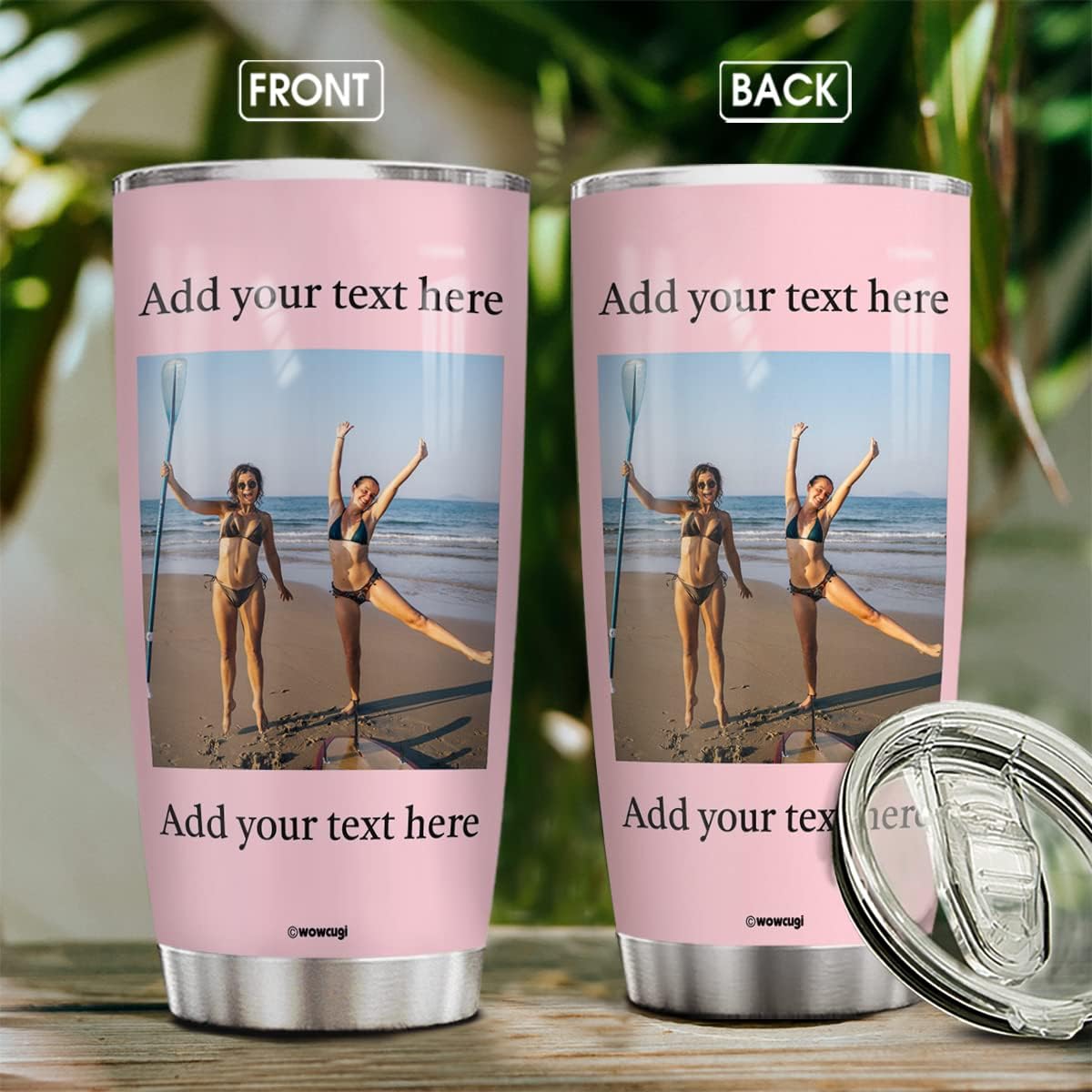 Personalized Photo Tumbler with Custom Images 20oz 30oz Insulated Stainless Steel