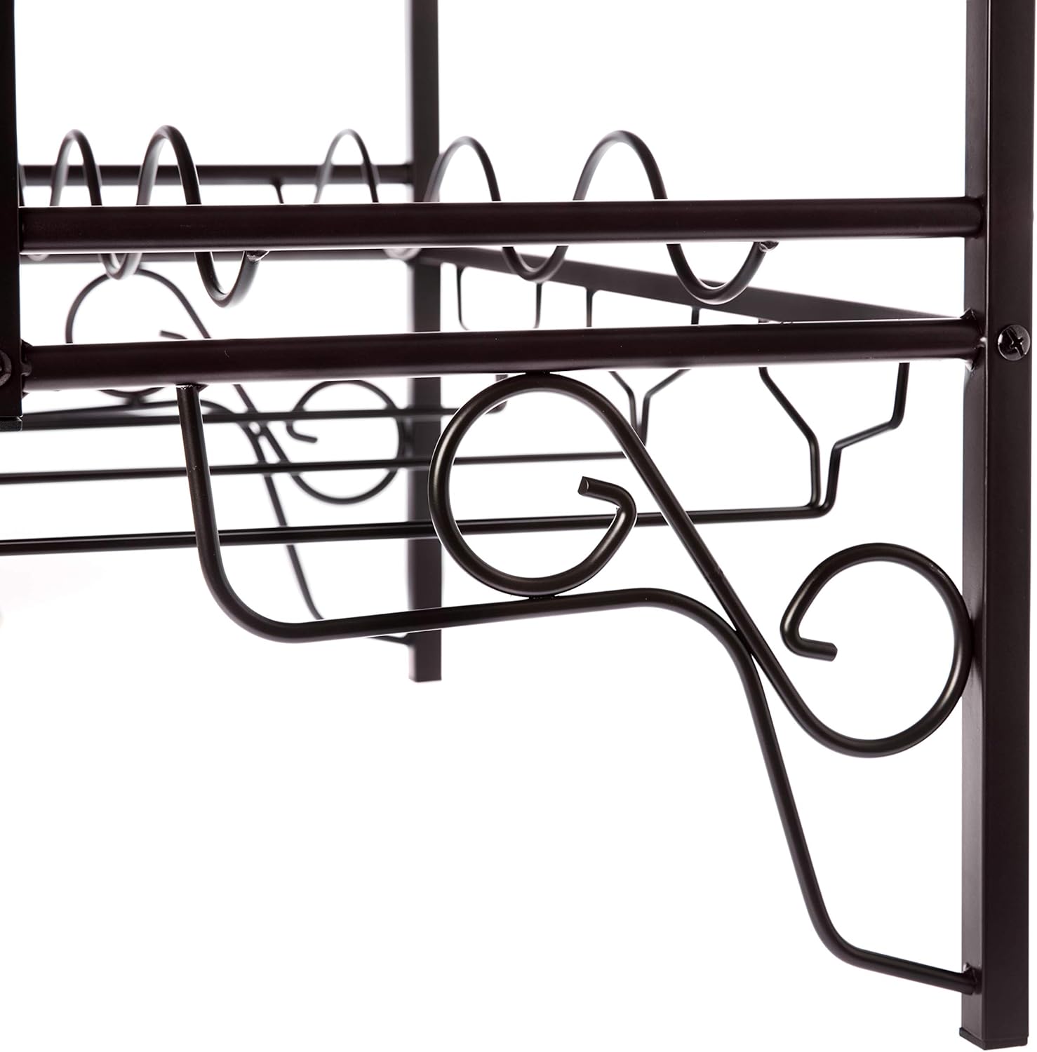 Home Zone Living Wine Rack - Freestanding Countertop Storage for 6 Bottles