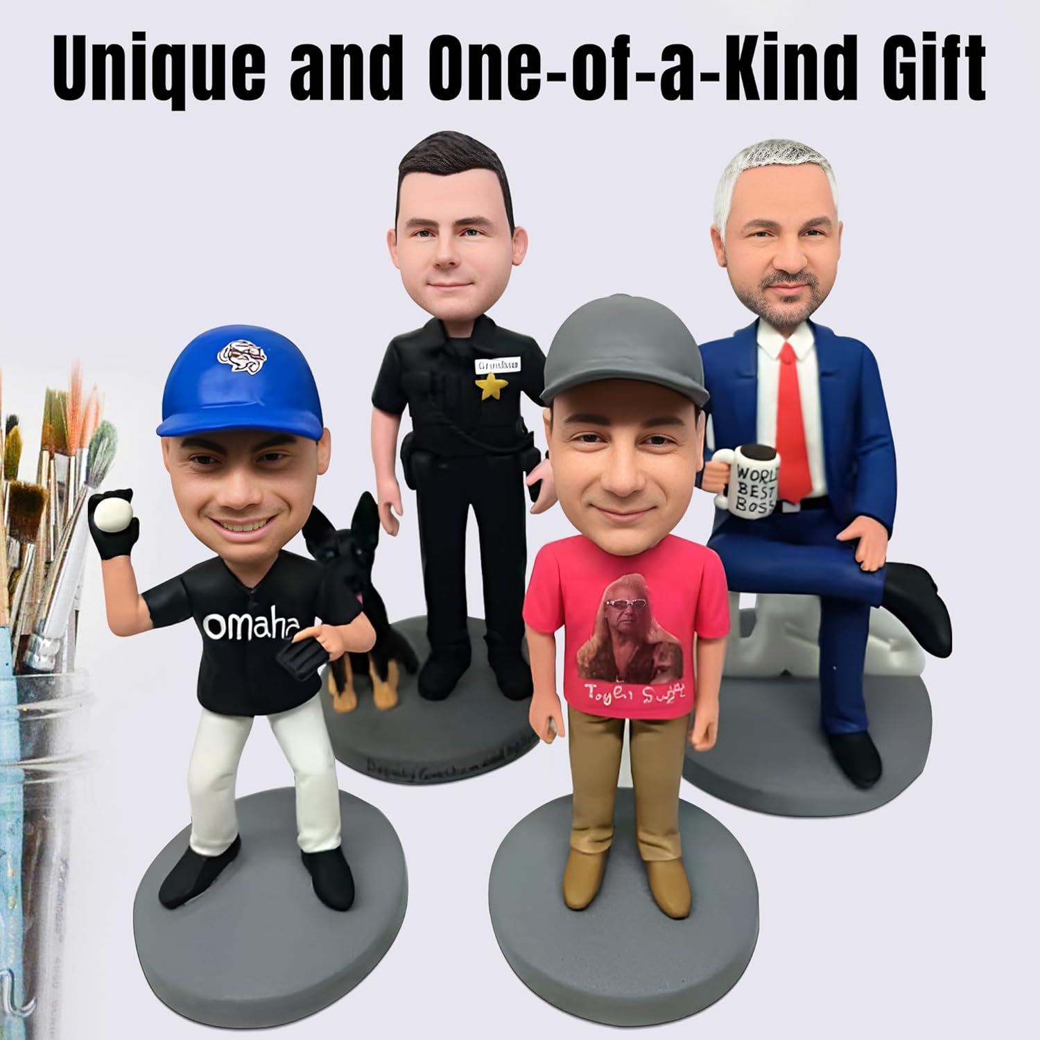 Custom Military Bobblehead Figure - Personalized for Boyfriends