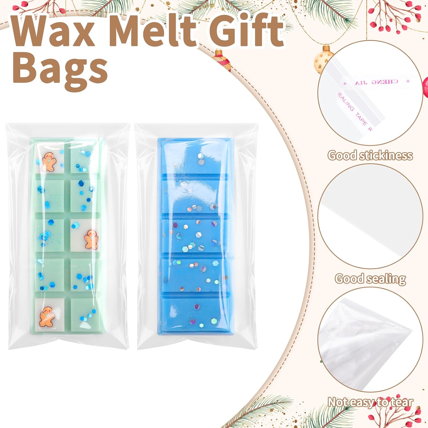 500PCS Wax Melt Gift Bags For 4x1 Inch Sticks