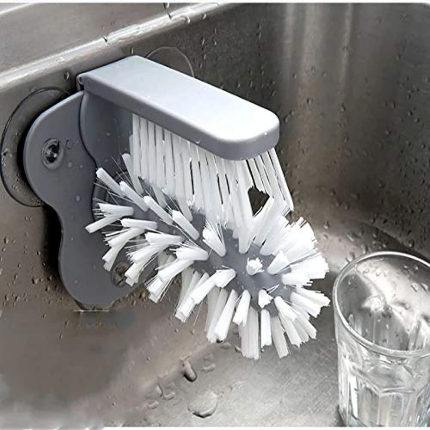 Cup Scrubber for Glass Bottles and Cups 2-in-1 Cleaning Tool