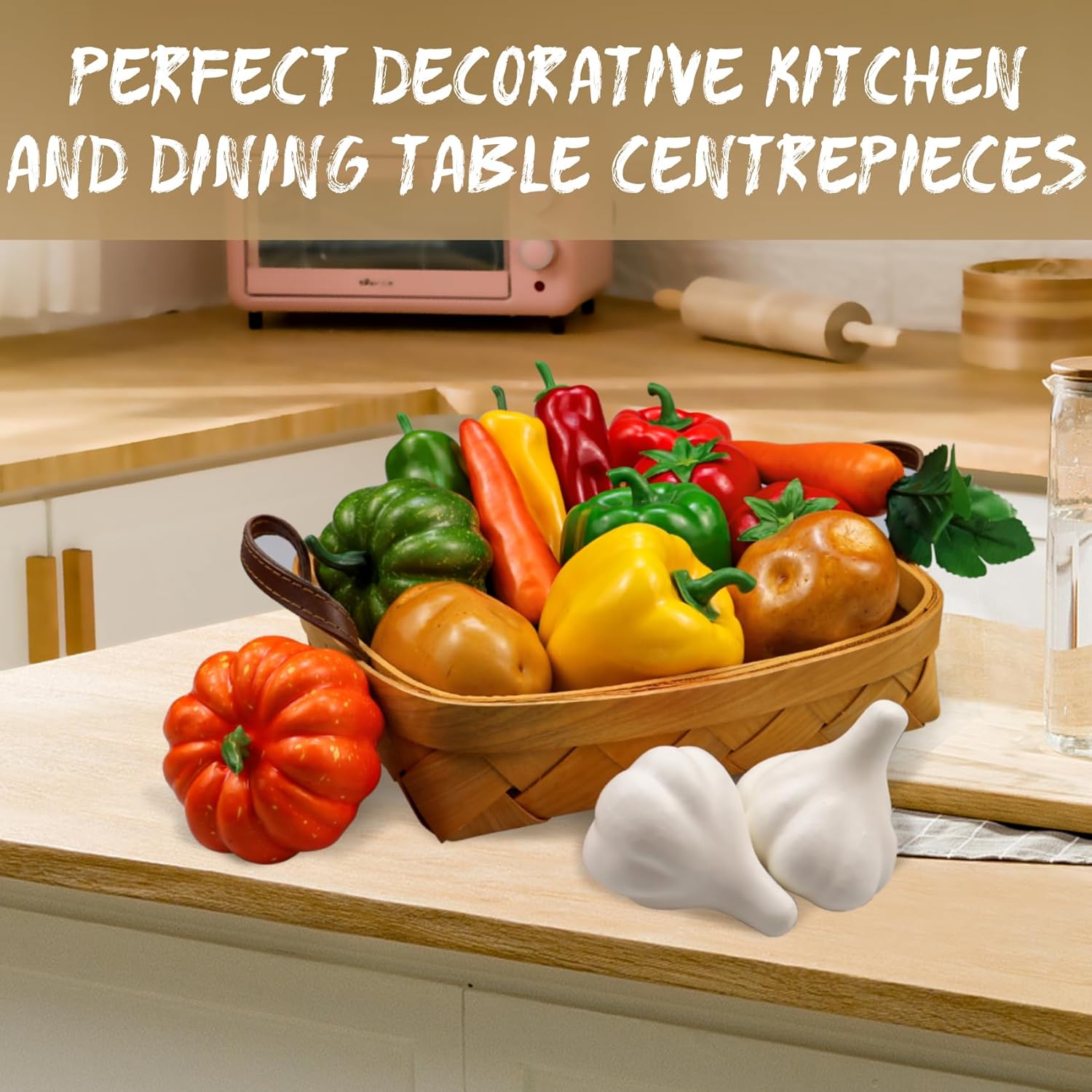 Lorigun 16 Piece Artificial Vegetable Decor Set