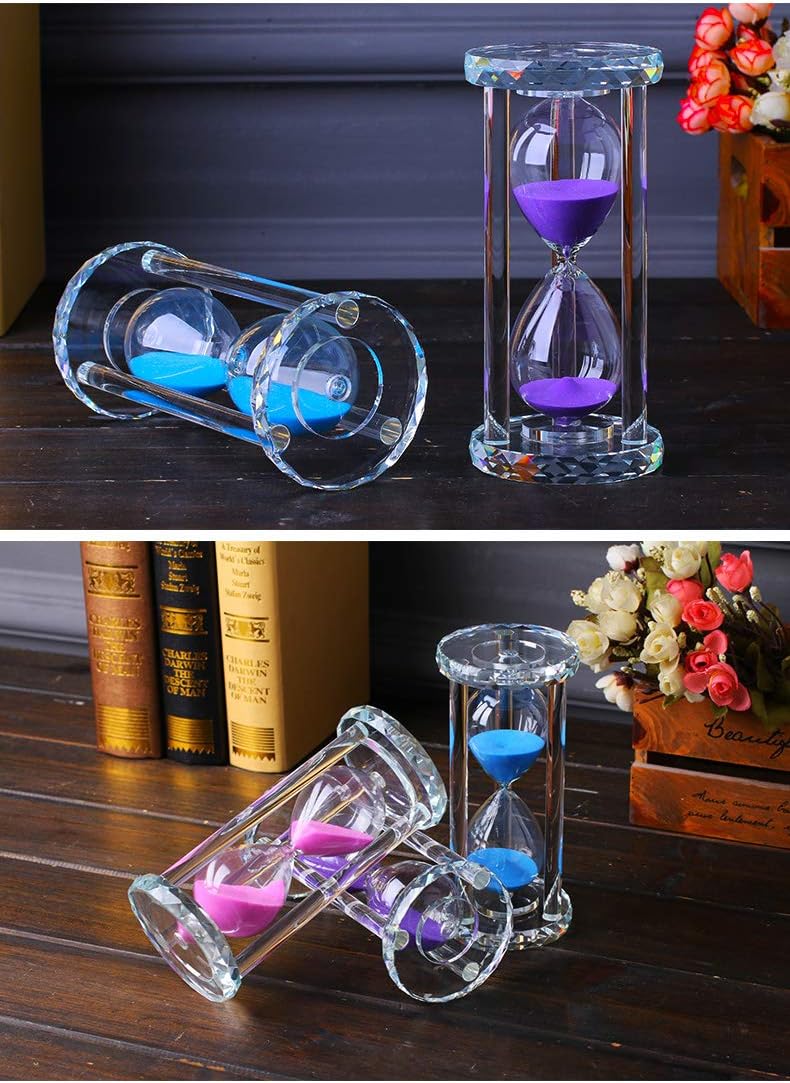 60 Minutes Hourglass Timer with Diamond Surface