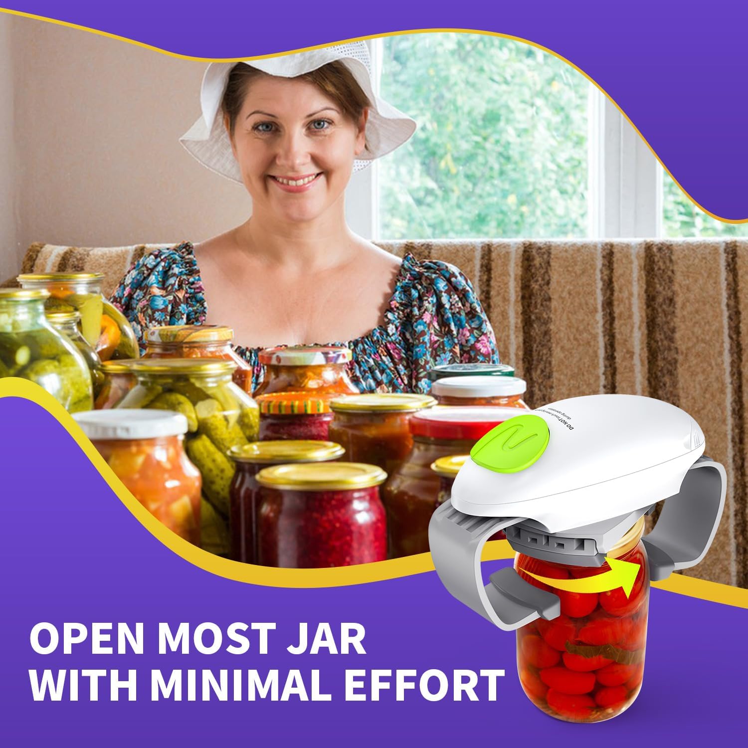 Famzelko Automatic Jar Opener for Elderly and Weak Hands