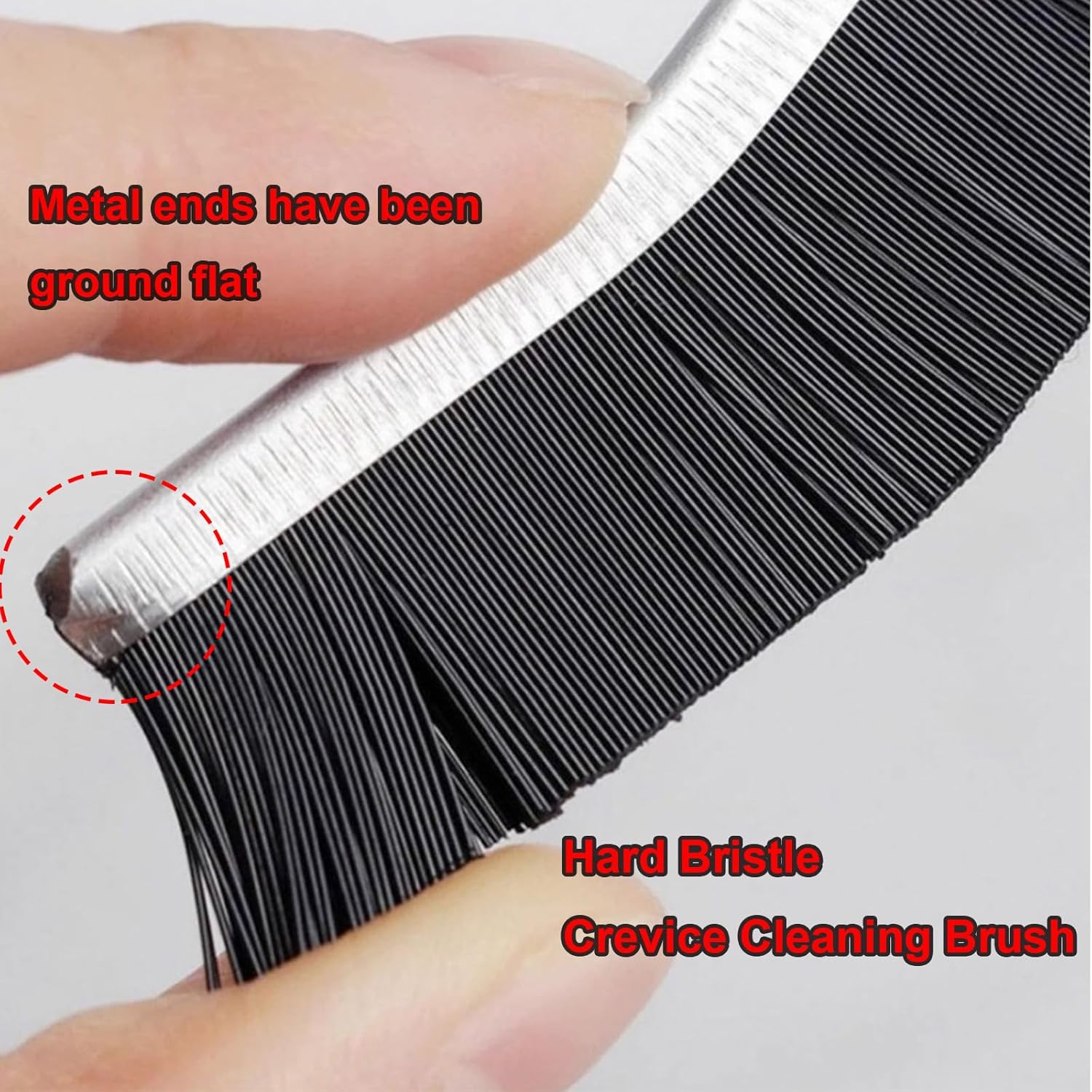 LAMSEA 2 Pcs Hard Bristle Crevice Cleaning Brush