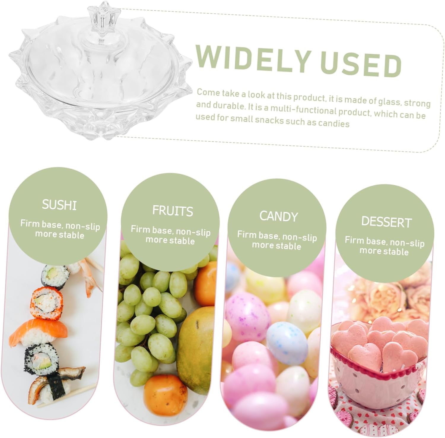 PRETYZOOM Transparent Wedding Candy Storage Jar
