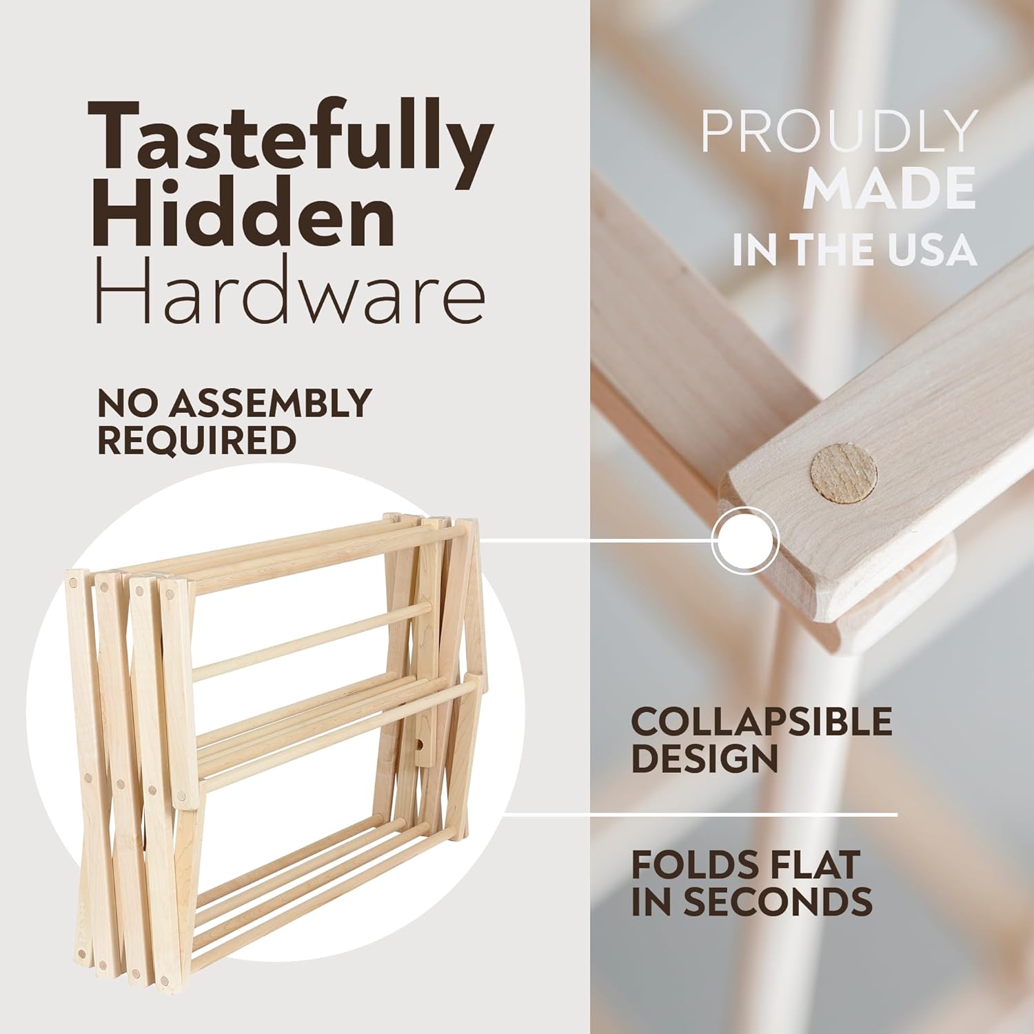 Pennsylvania Woodworks Extra Large Folding Drying Rack
