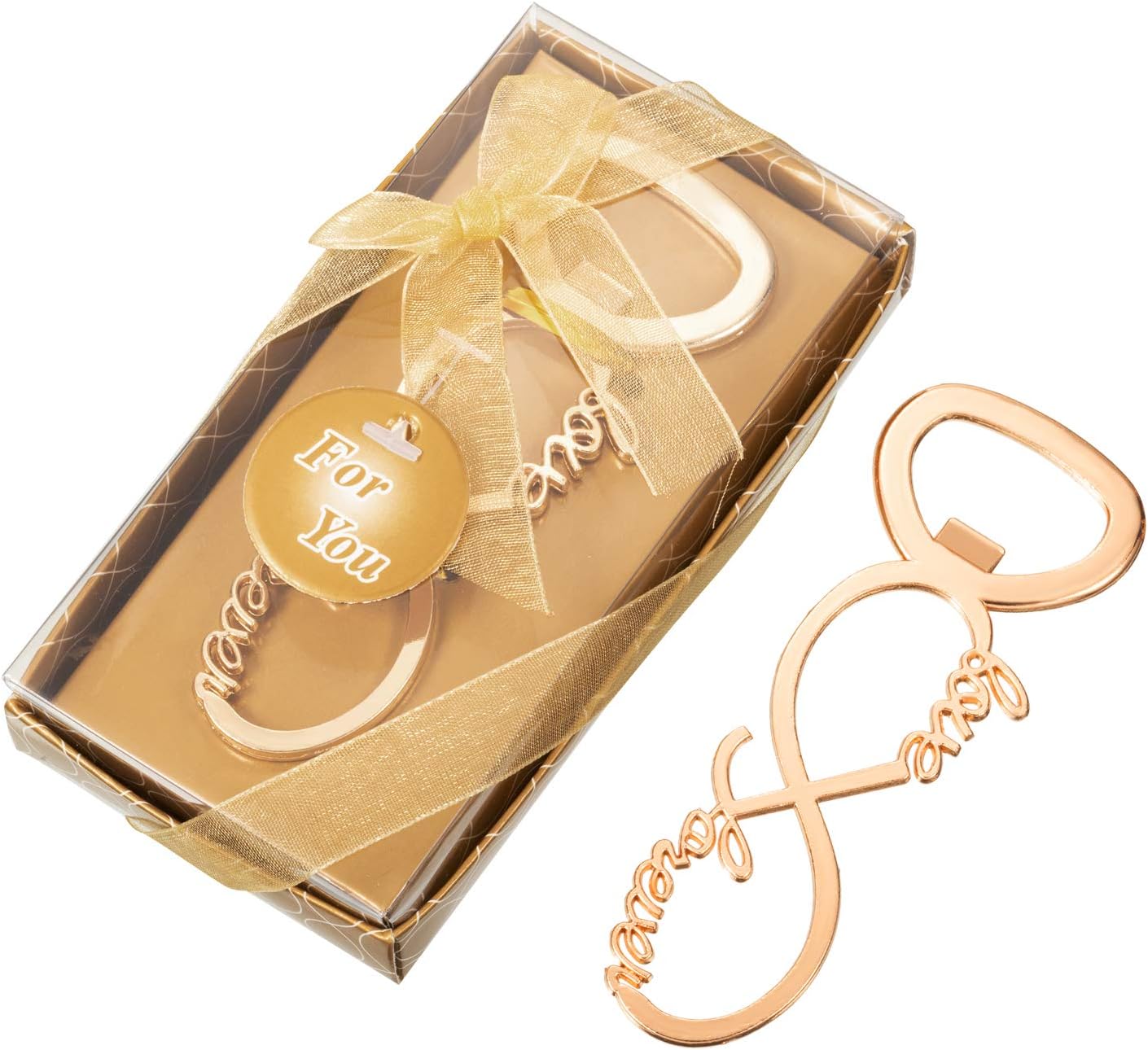 50 Packs Gold Love Forever Bottle Opener Wedding Favors