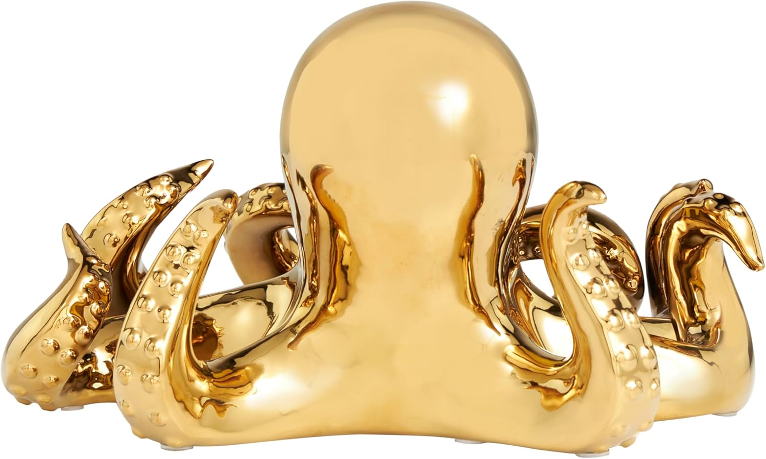 Deco 79 Gold Ceramic Octopus Sculpture Home Decor Statue