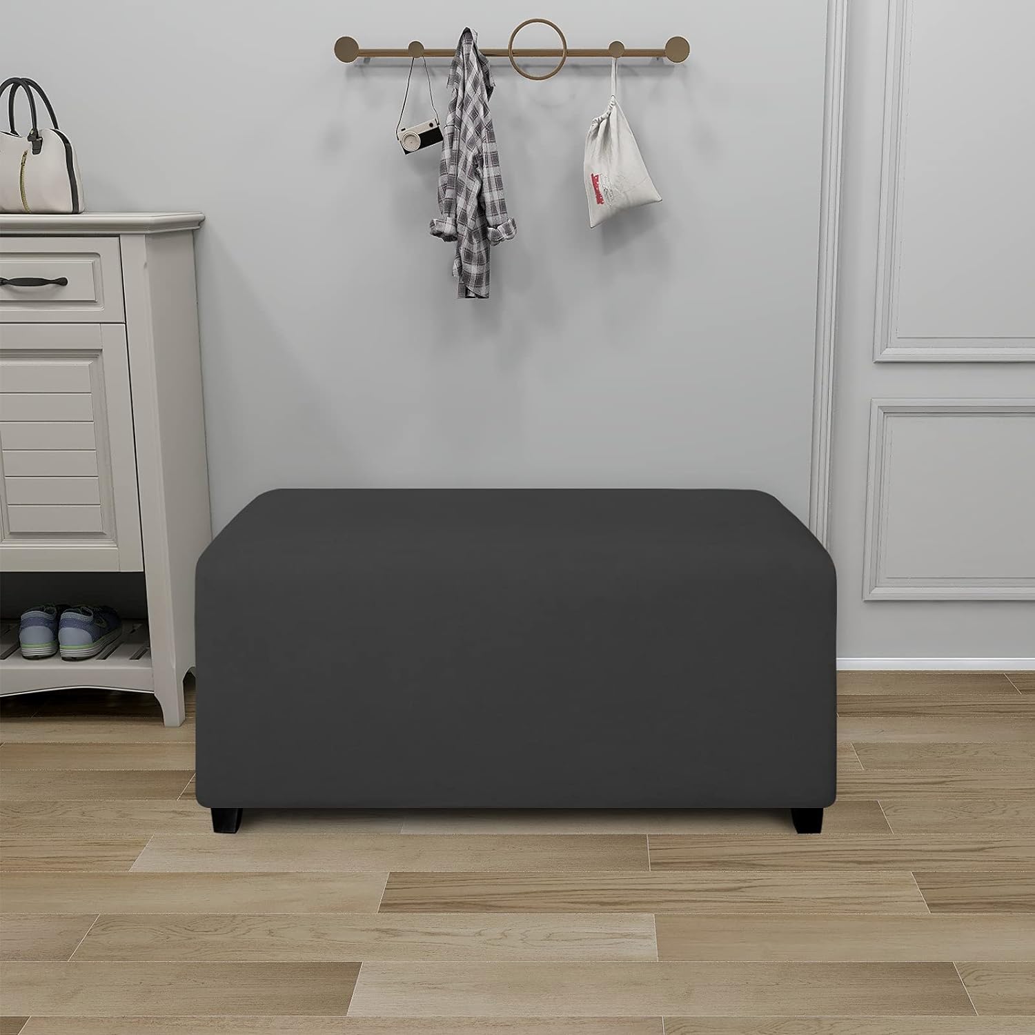 PureFit Super Stretch Elastic Ottoman Cover