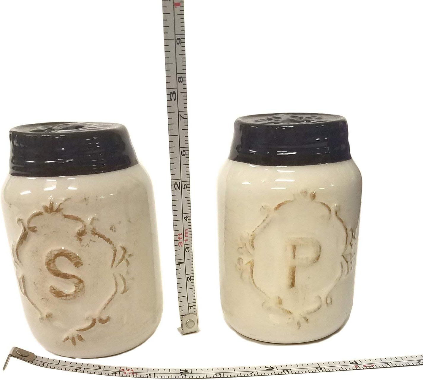 Youngs Miniature Country Ceramic Salt Pepper Shakers