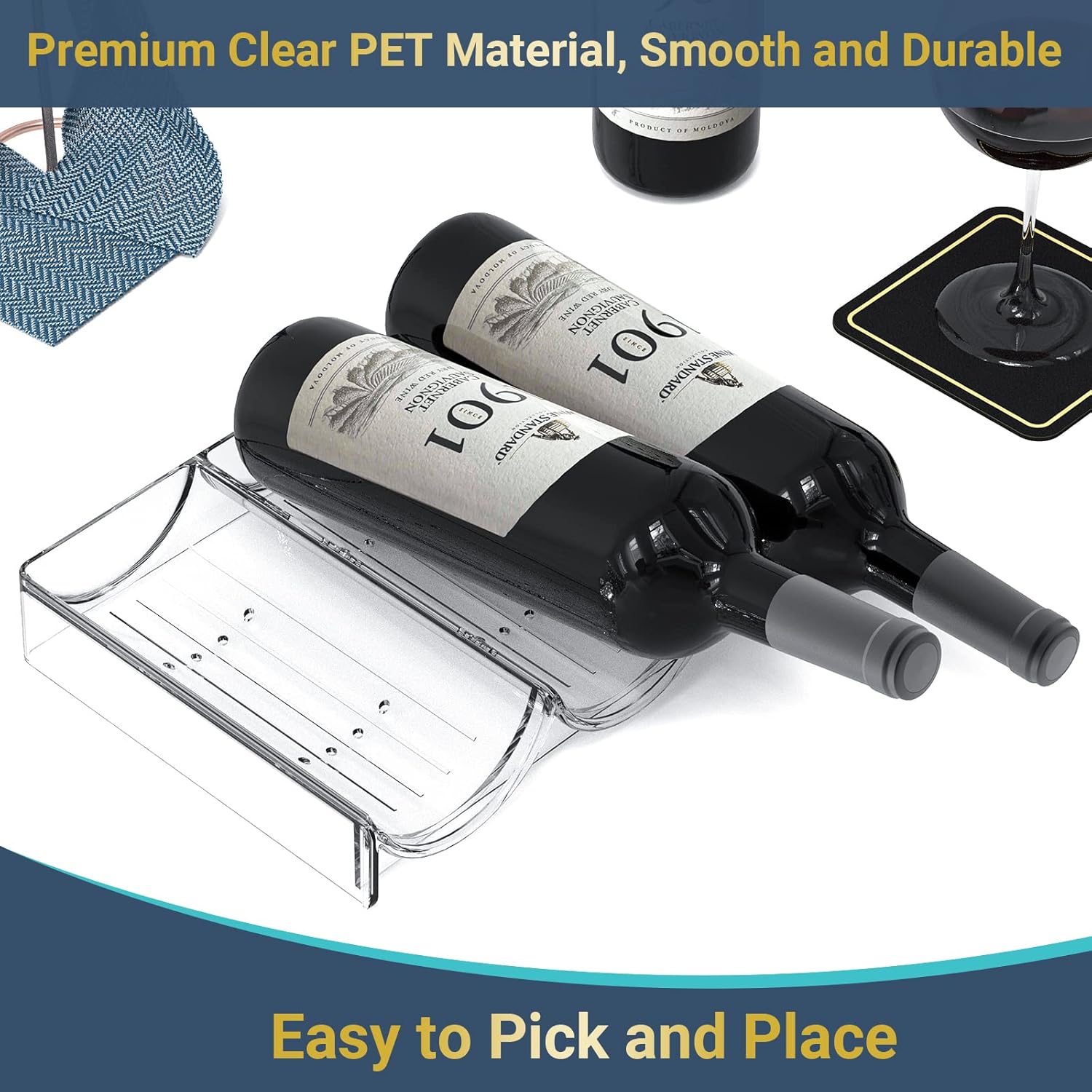 Benaep 4 Tier Plastic Bottle Organizer with 12 Containers