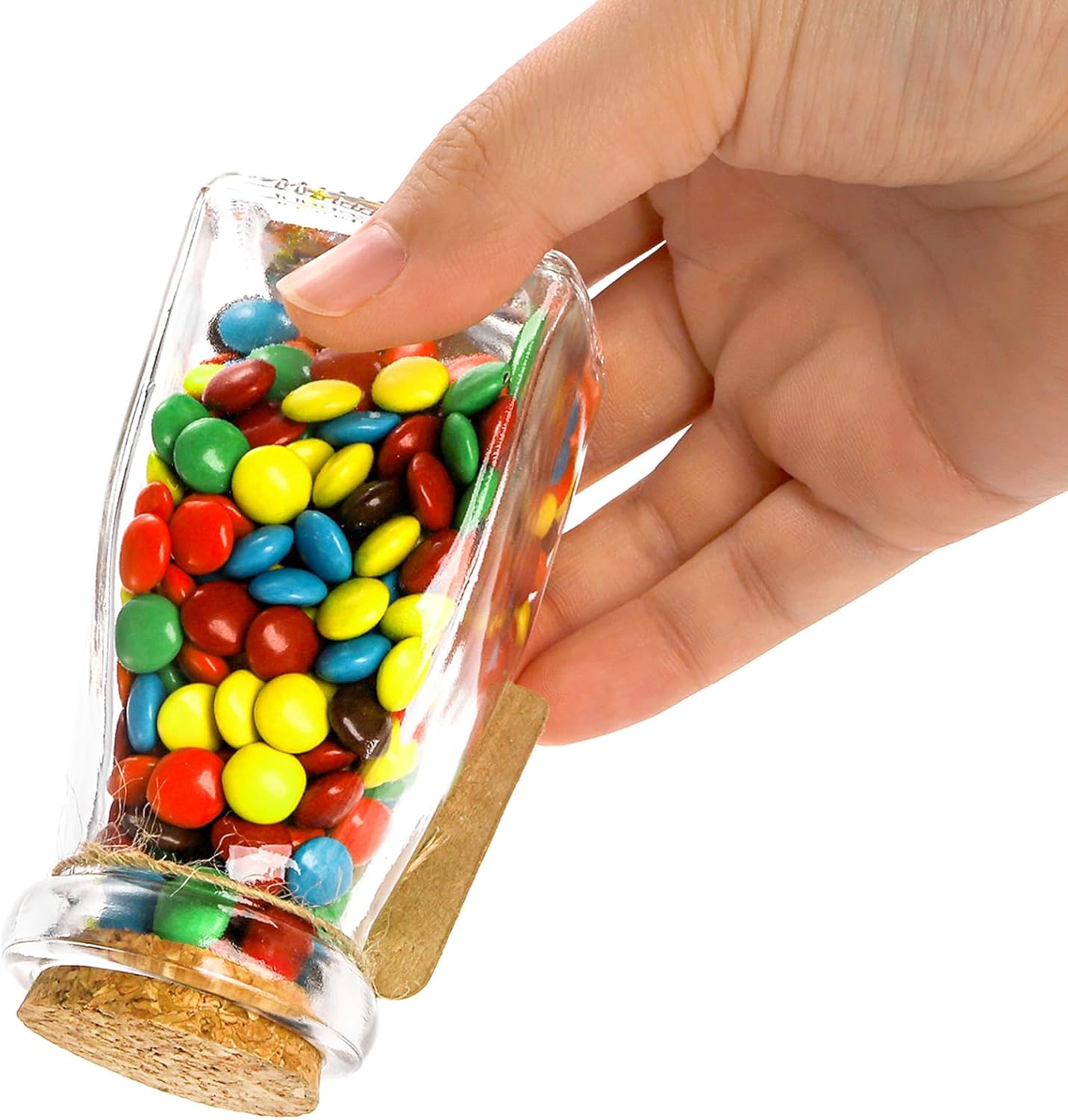 Yarlung 30 Pack Glass Favor Jars with Cork Lids