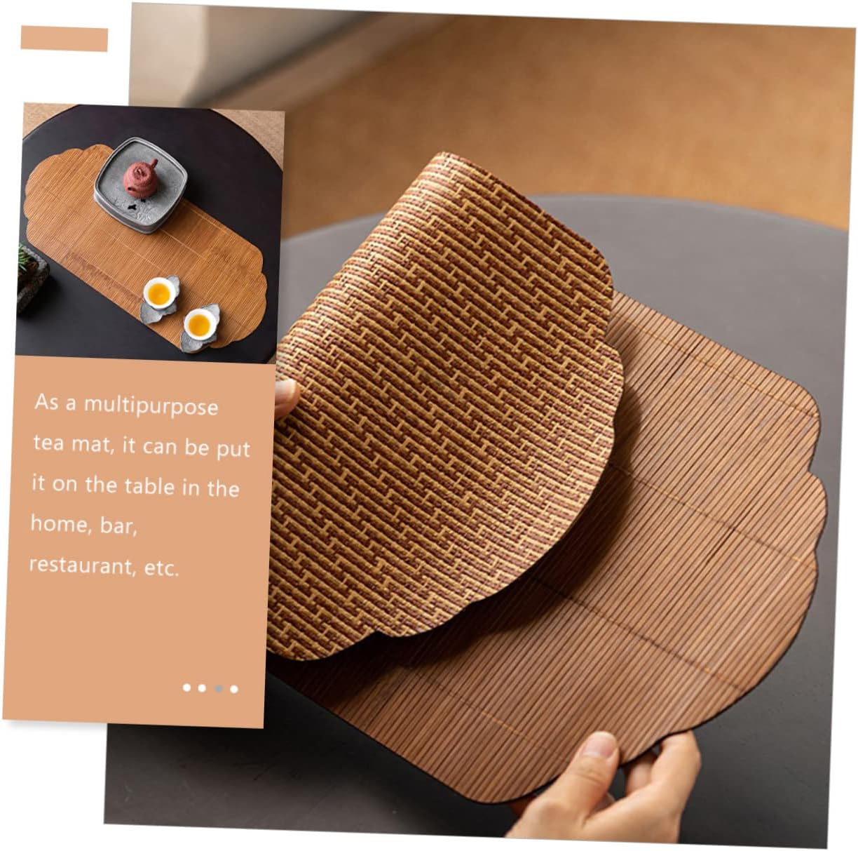 Cabilock Tea Mat Washable Table Runner for Home and Restaurant Use