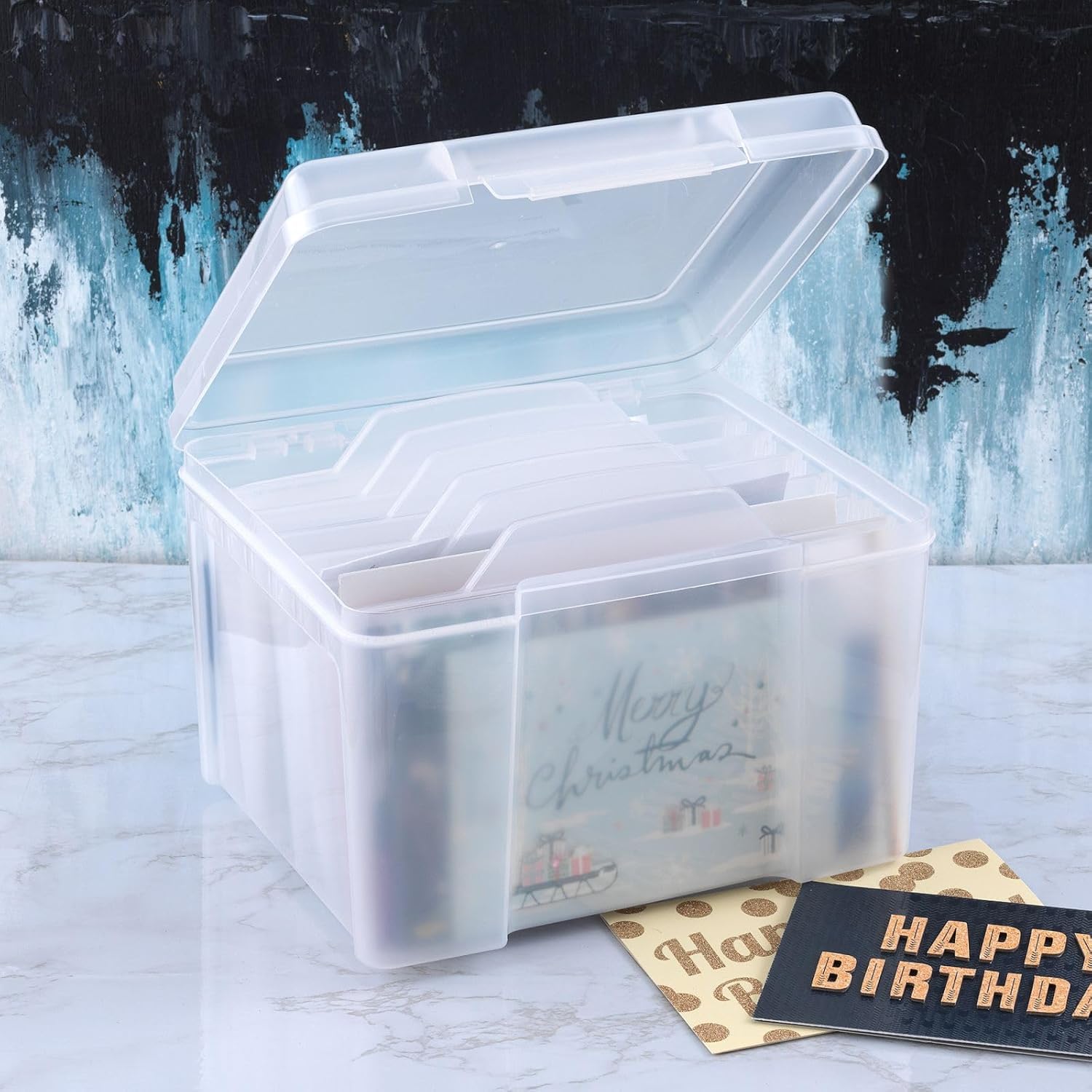 Mistic Cool Greeting Card Organizer Storage Box