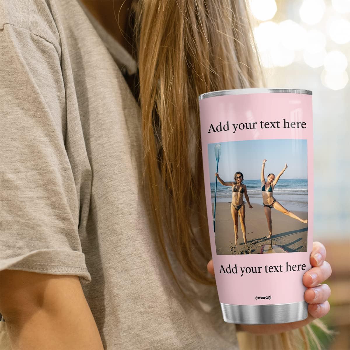 Personalized Photo Tumbler with Custom Images 20oz 30oz Insulated Stainless Steel