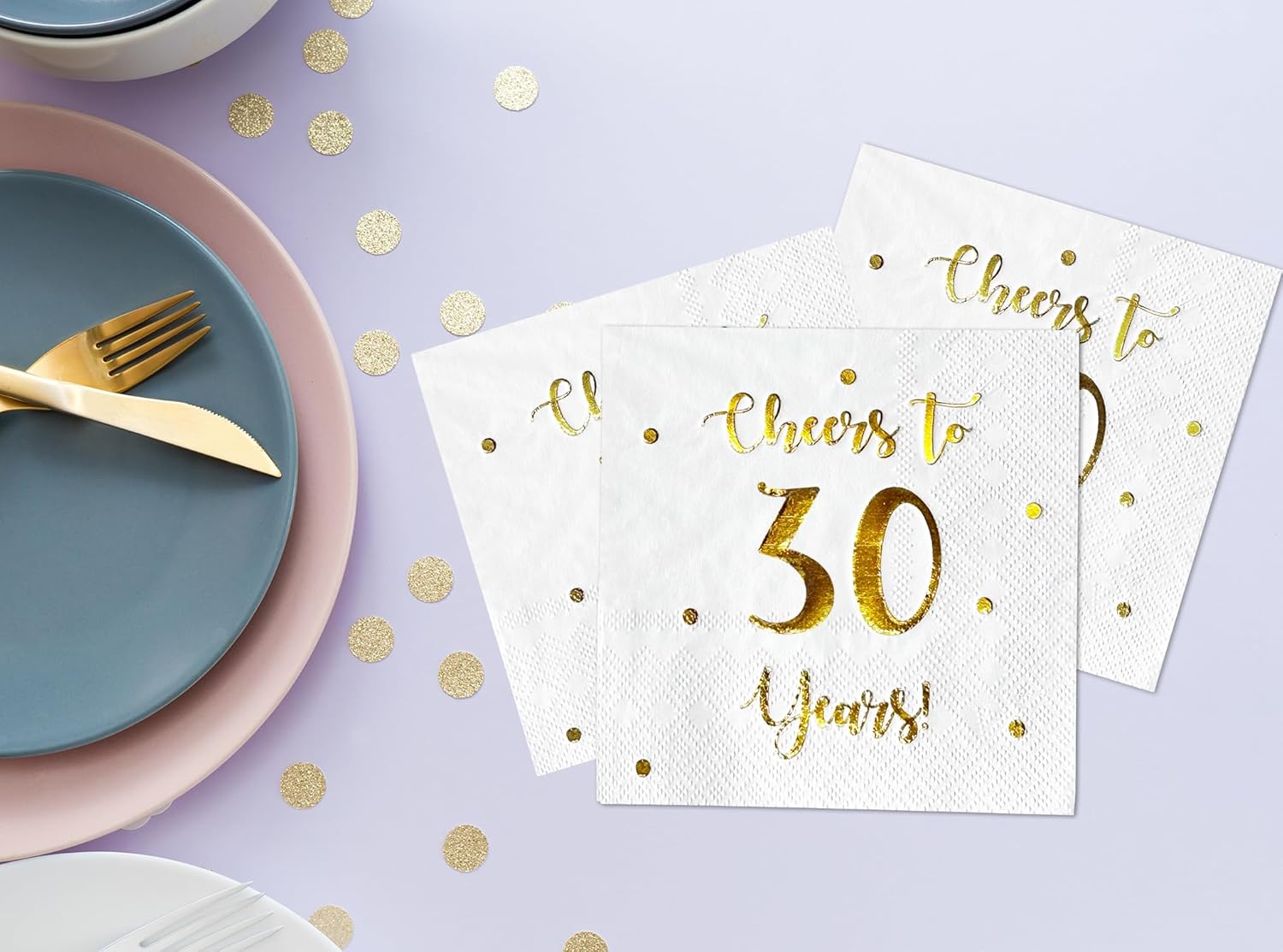 Cheers to 30 Years Cocktail Napkins 50-Pack