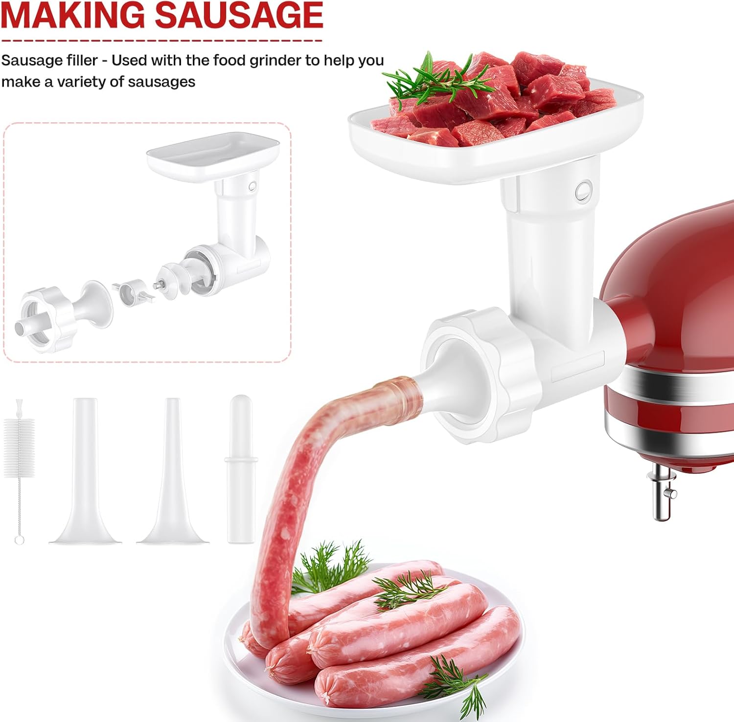 Cofun KitchenAid Meat Grinder and Strainer Set