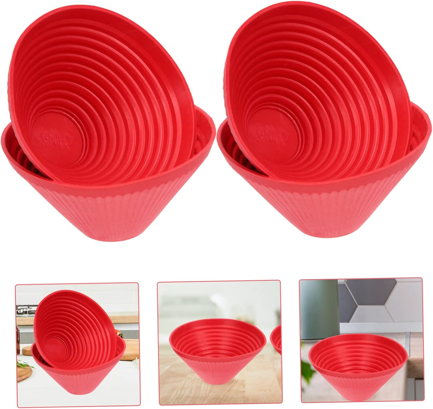 18 Pcs Reusable Jar Lid Openers with Rubber Grippers