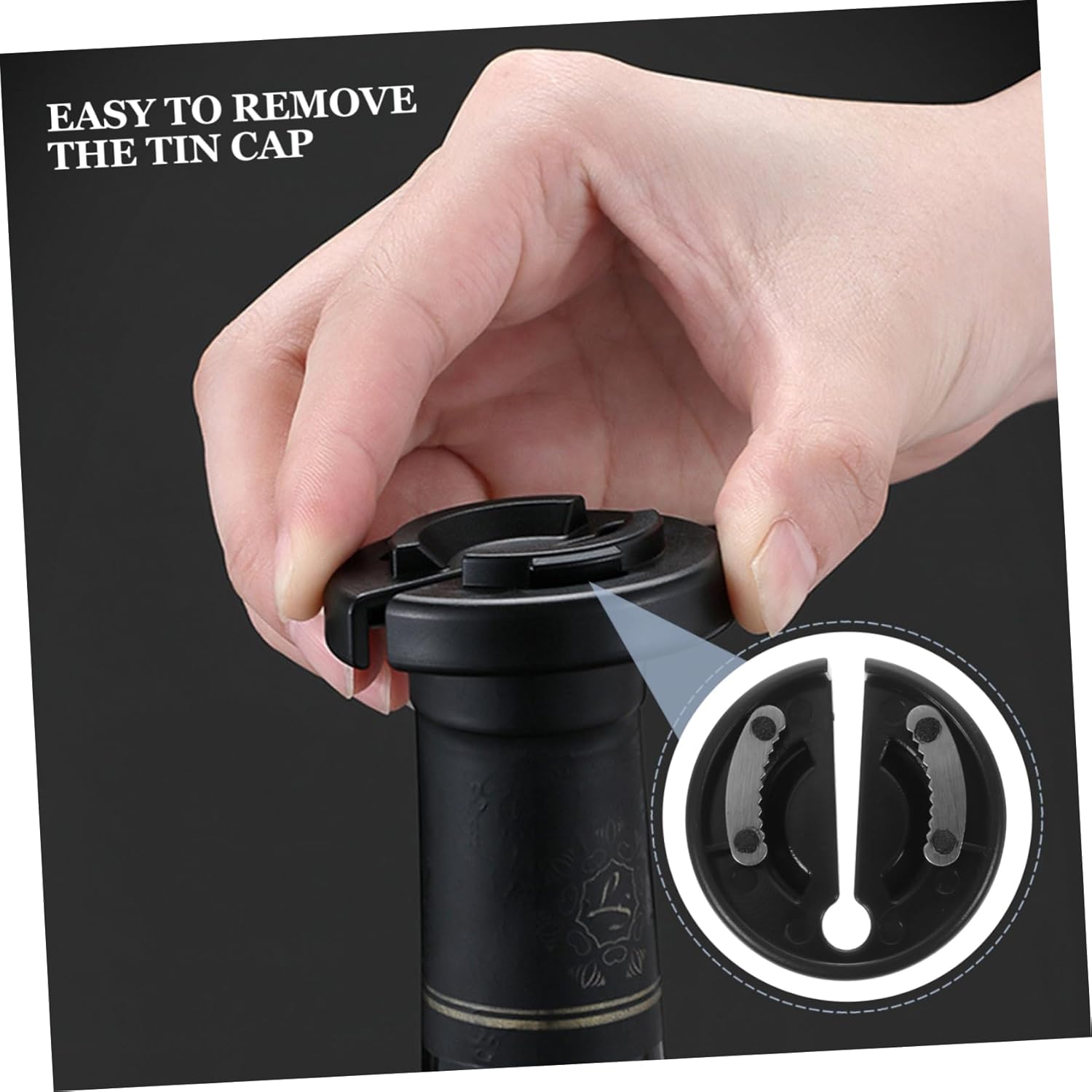 VOSAREA 1 Set Wine Corkscrew Auto Jar Opener