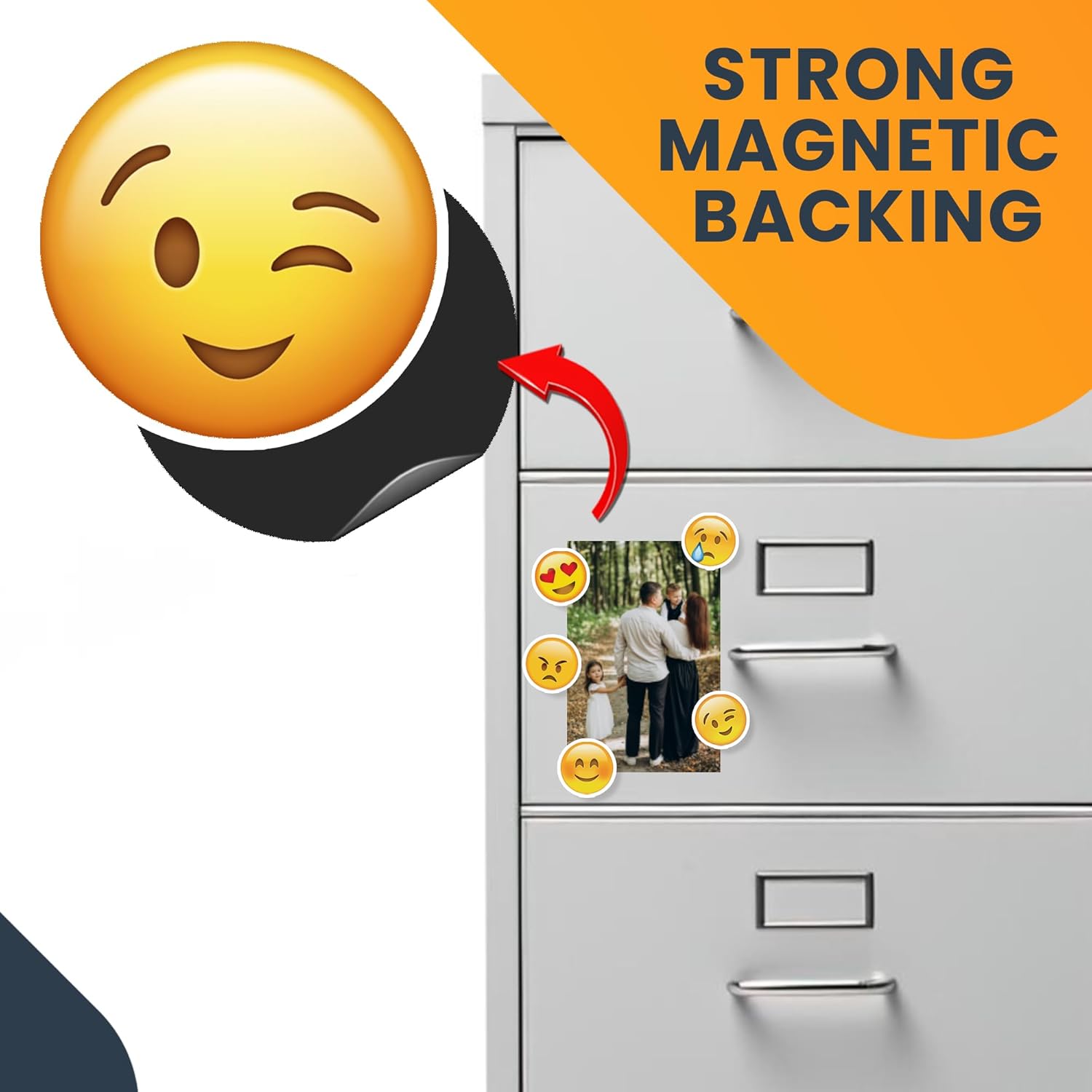 Magnet Me Up Todays Mood Emoticon Magnet Decal Set