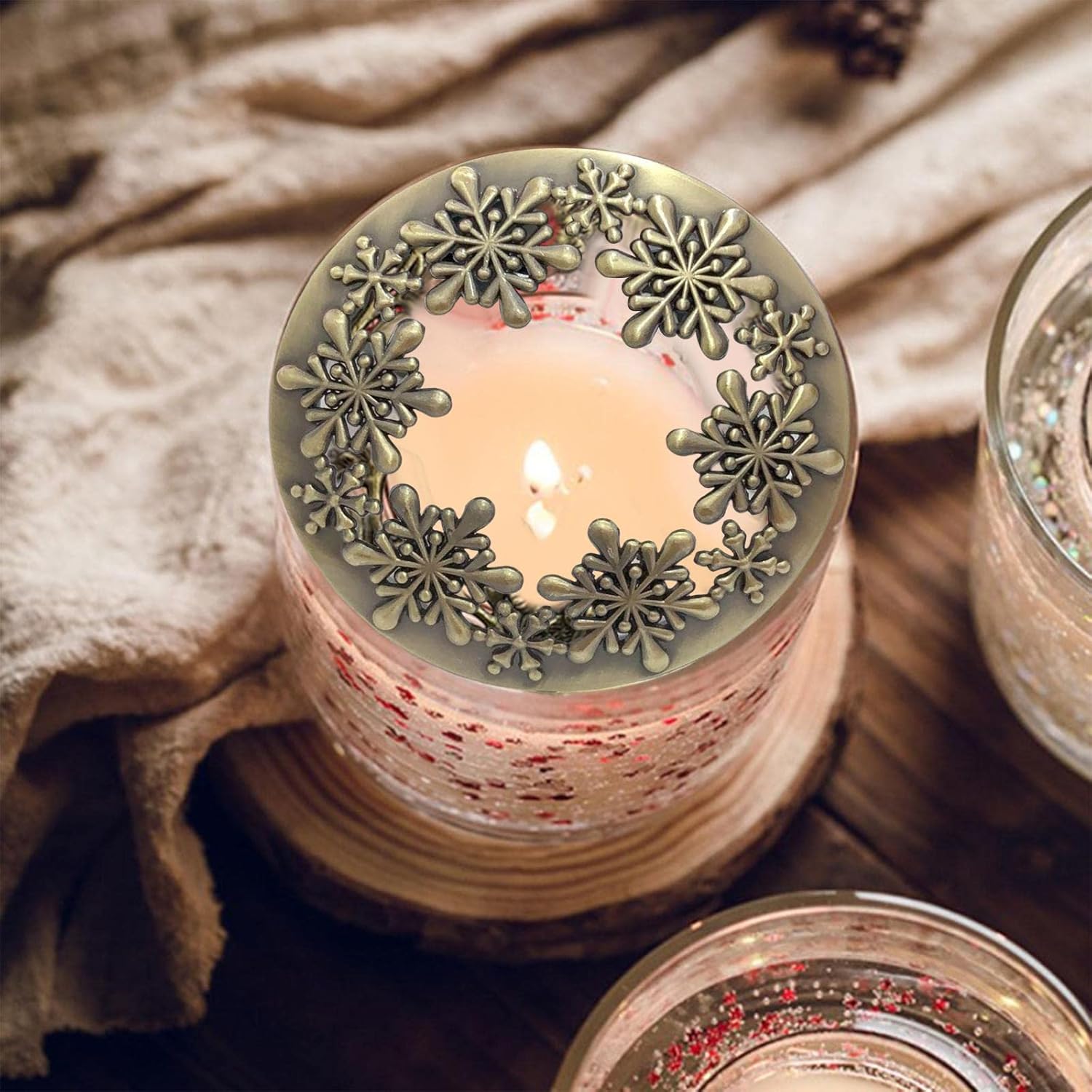 2X Jar Candle Covers for Evenly Burning Candles