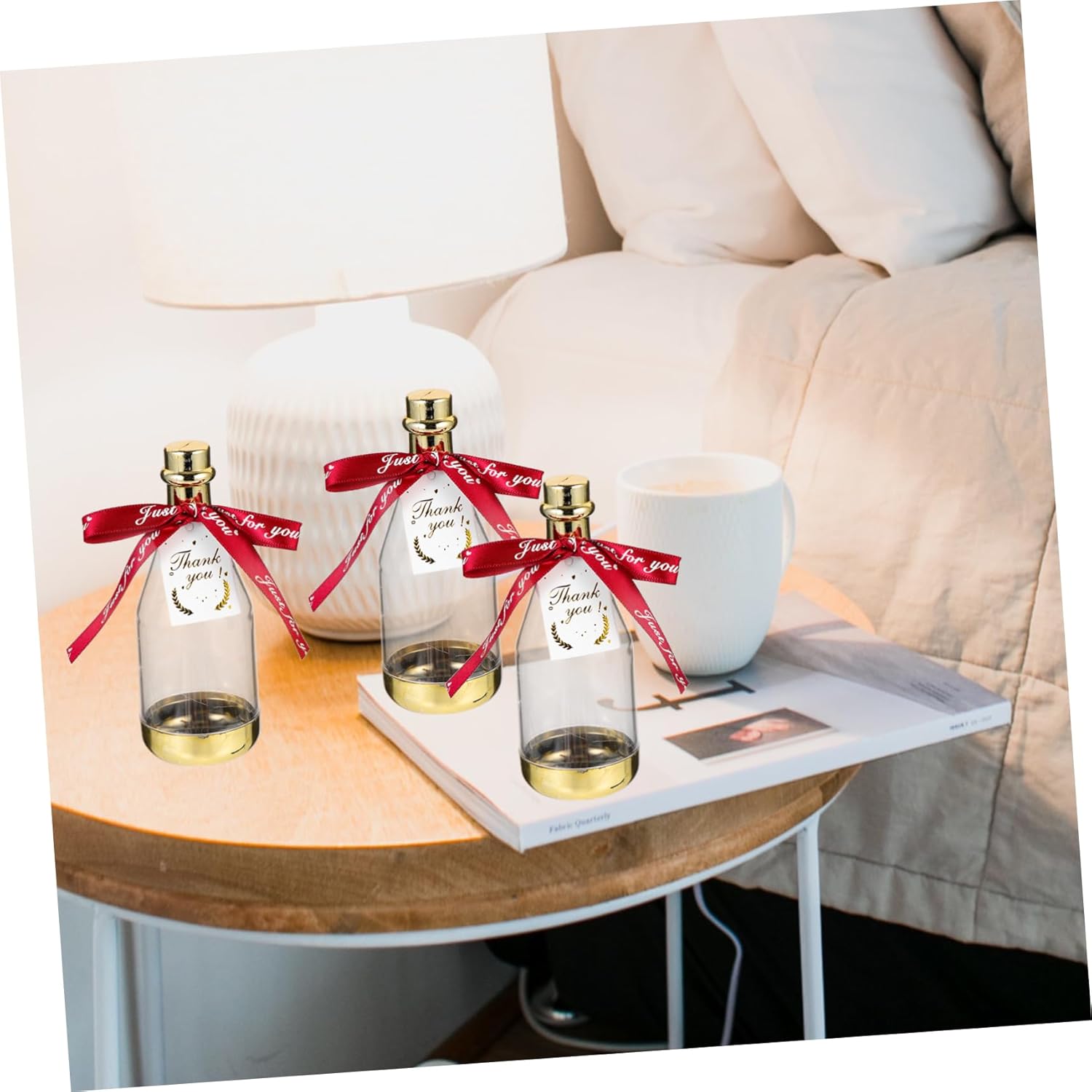 PRETYZOOM 6pc Bottle Shaped Candy Containers for Wedding and Party