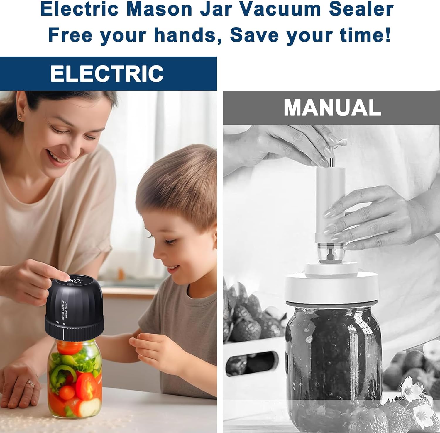 ZPP Electric Mason Jar Vacuum Sealer Kit