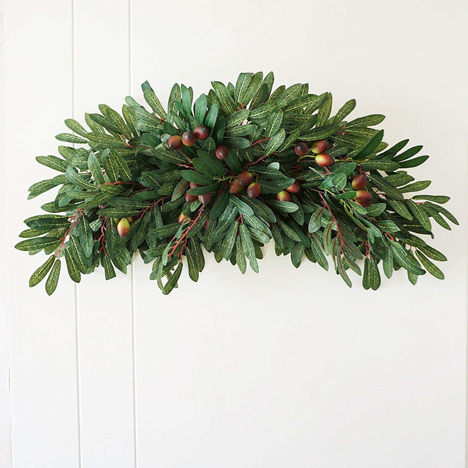 Belupai 30in Artificial Olive Leaves Swag