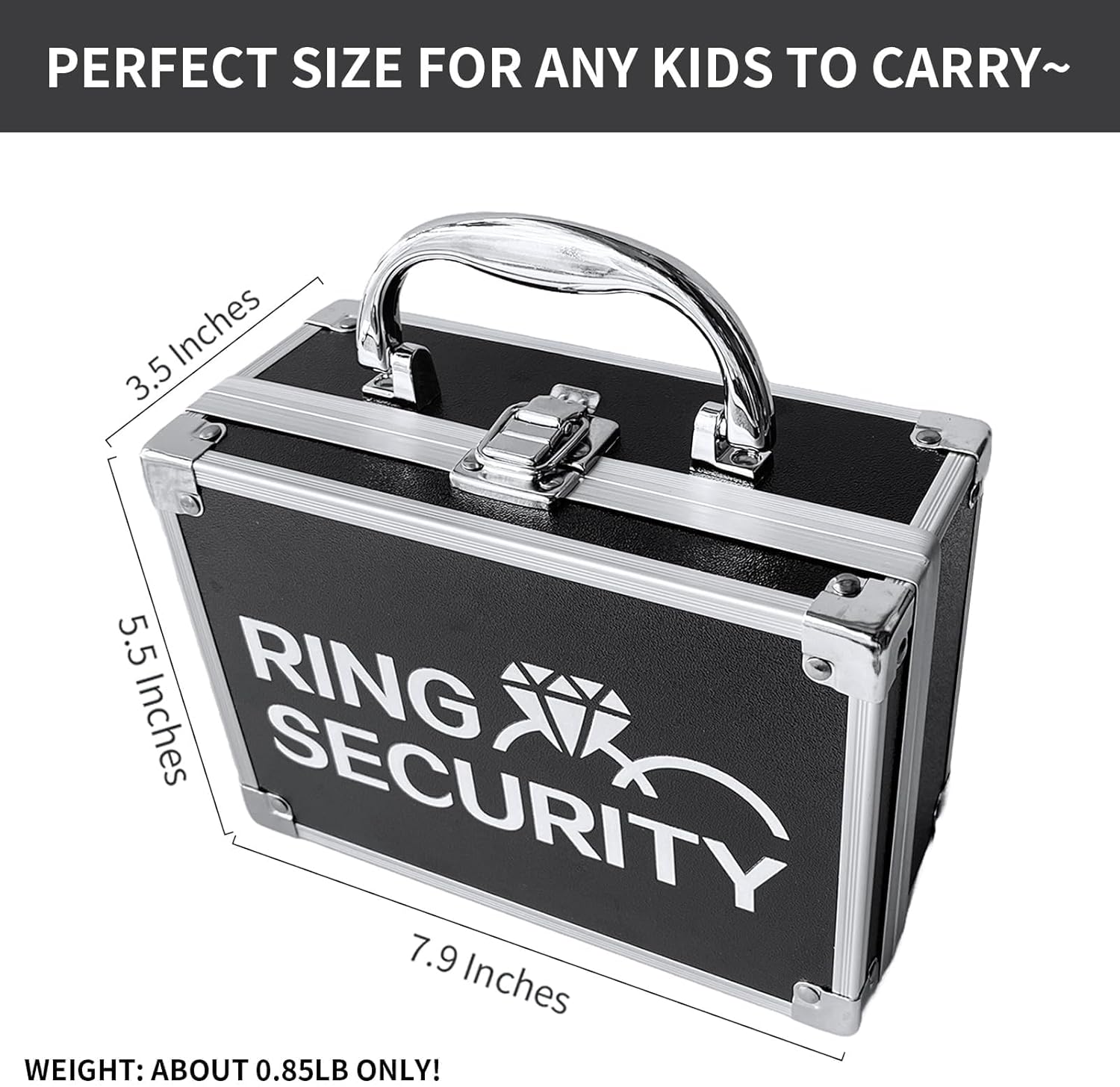 COSLANLEE 7PCS Ring Bearer Security Box Set