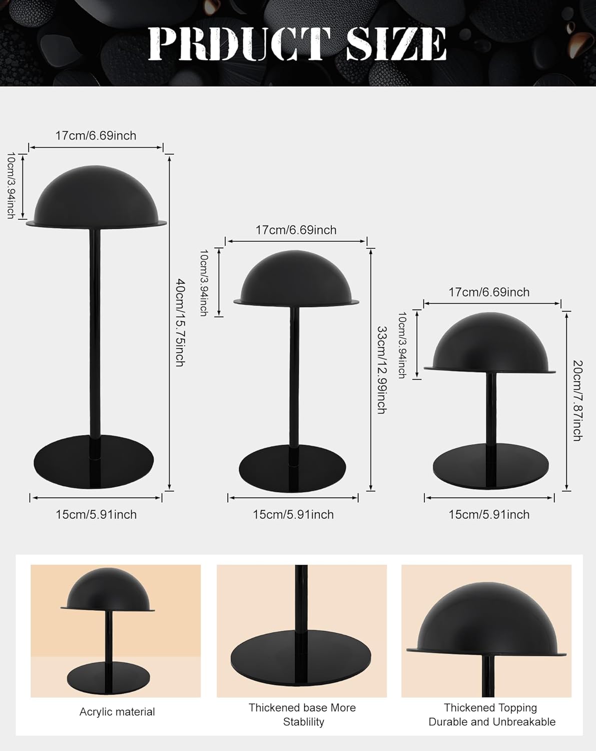 CHADWICK 8 High Hat Display Stand for Vendors