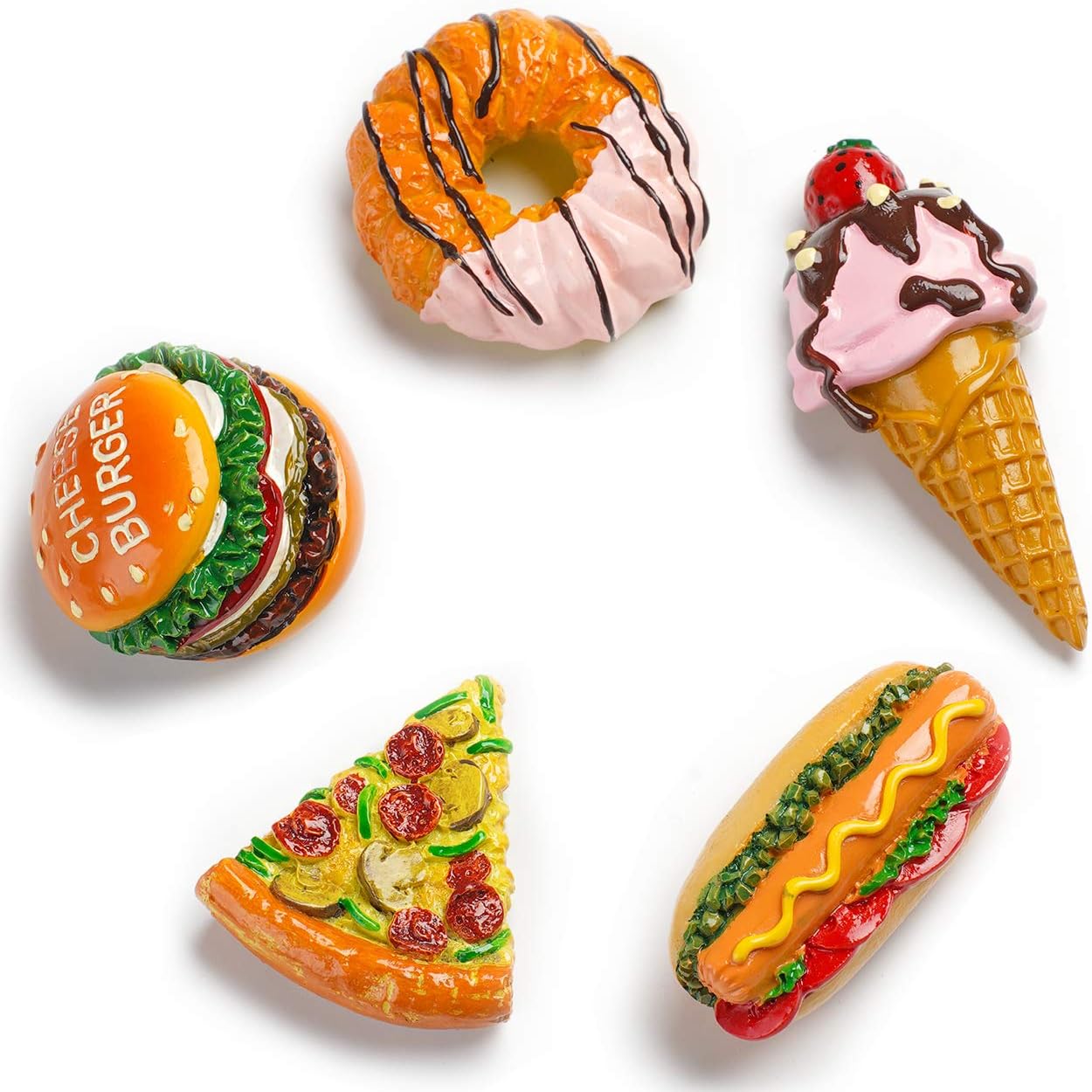Aiuwo 3D Food Refrigerator Magnets 5PCS