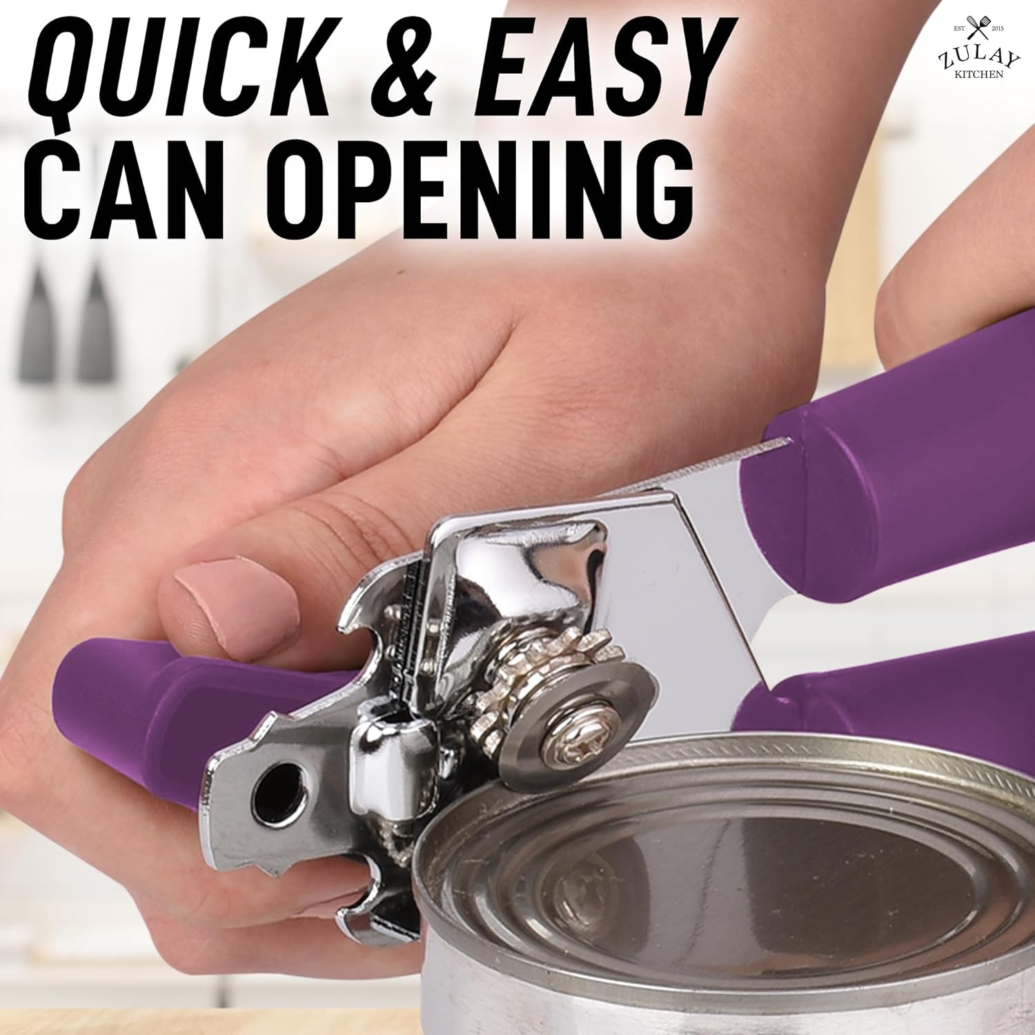 Zulay Kitchen Can Opener - Durable Stainless Steel