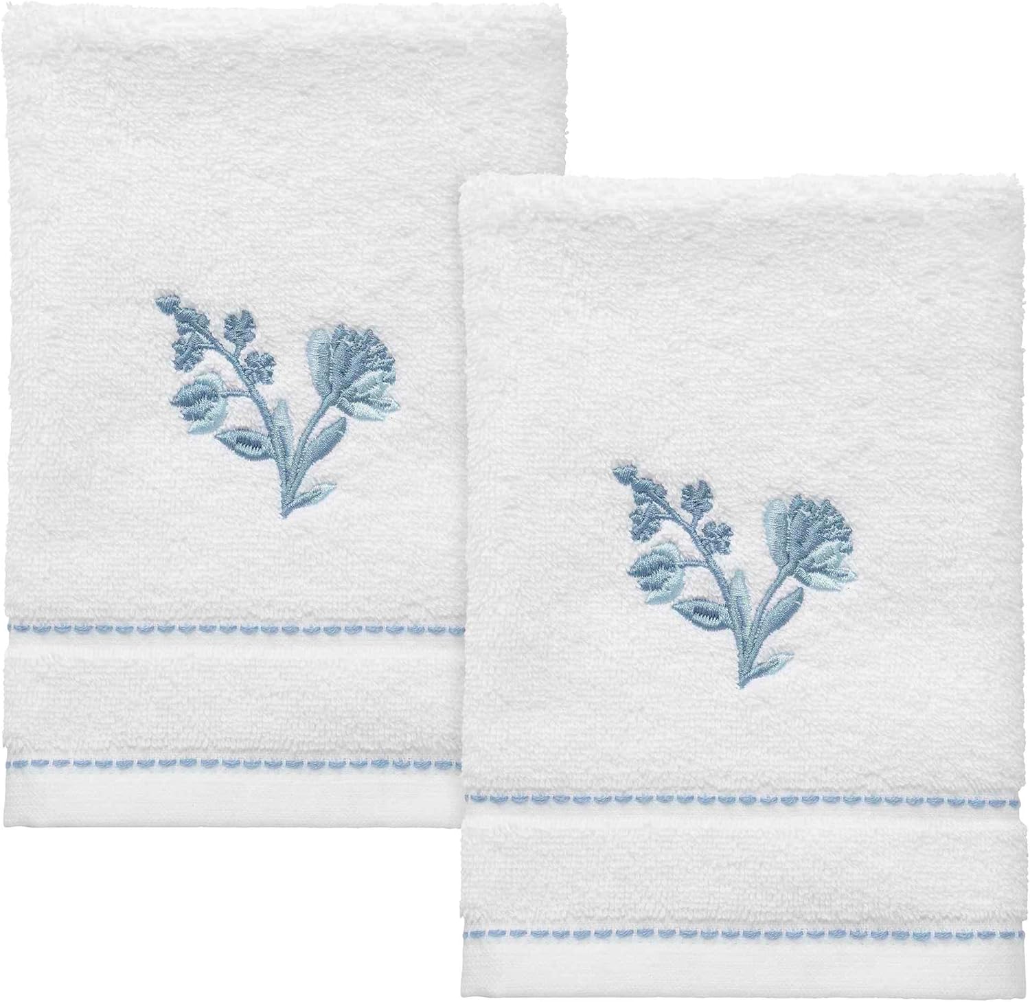 IZOD Fingertip Towels Set of 2 Mystic Collection White