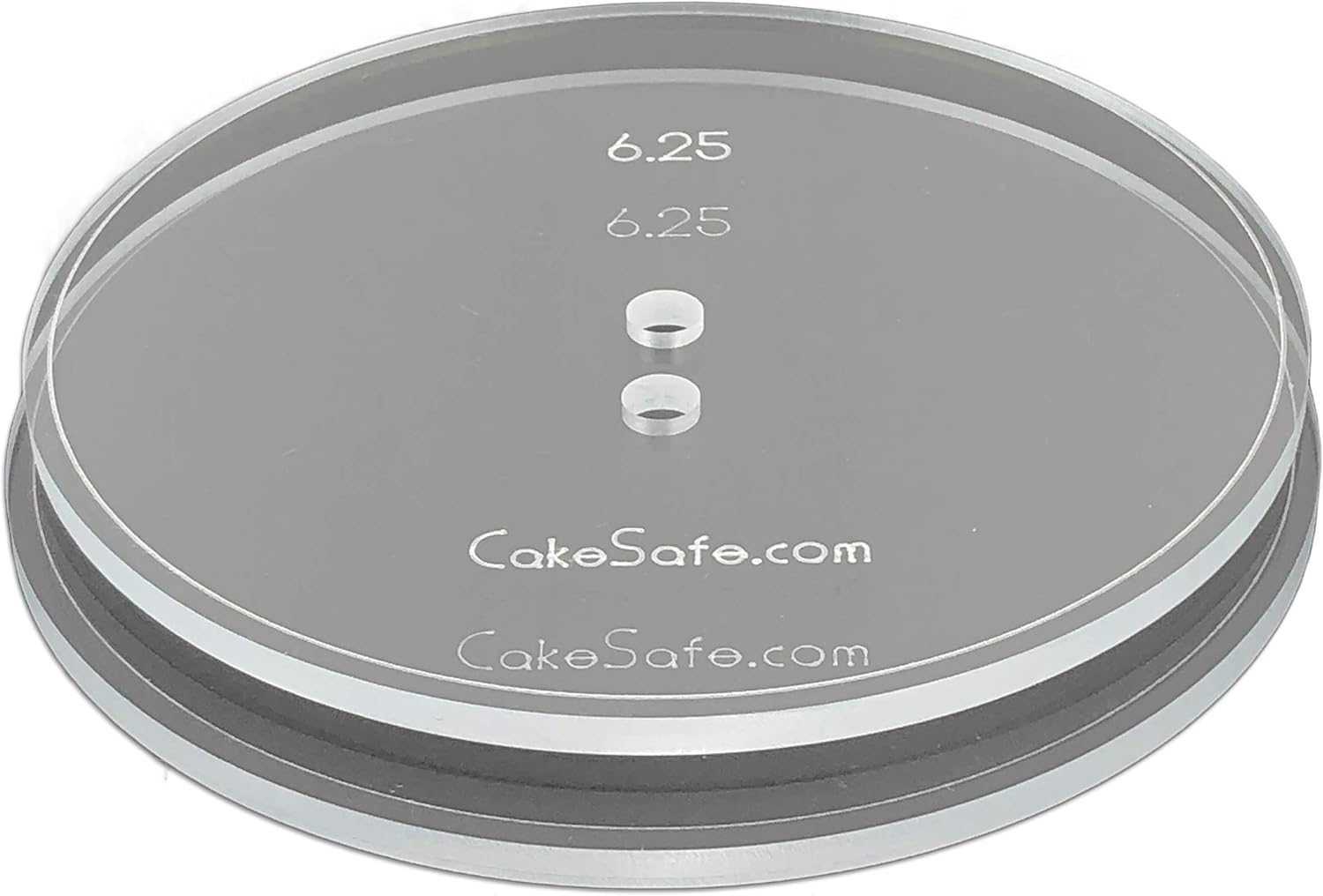 CAKESAFE - 2-625 Inch Clear Acrylic Disks for Icing
