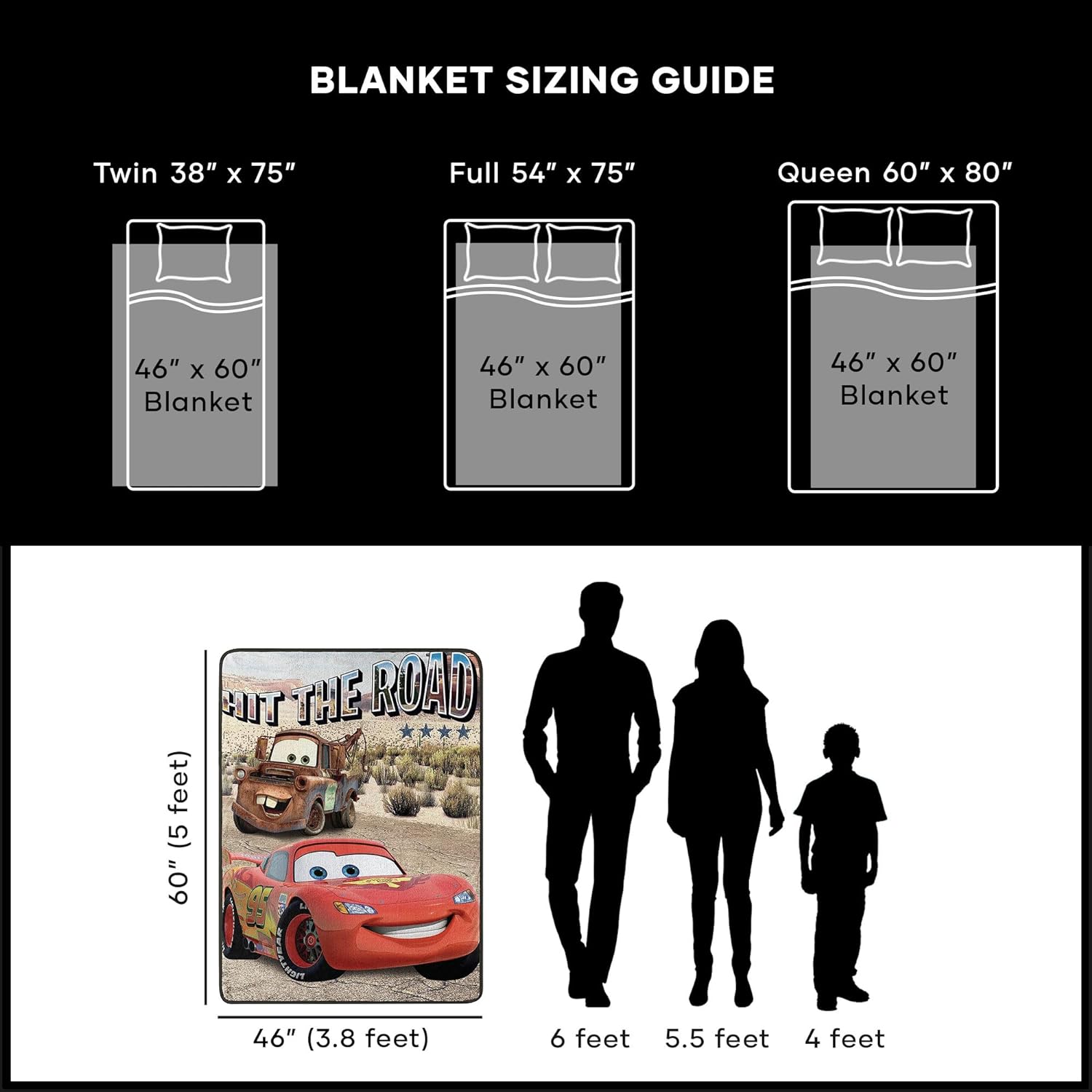 Northwest Cars Throw Blanket 46 x 60 Hit the Road