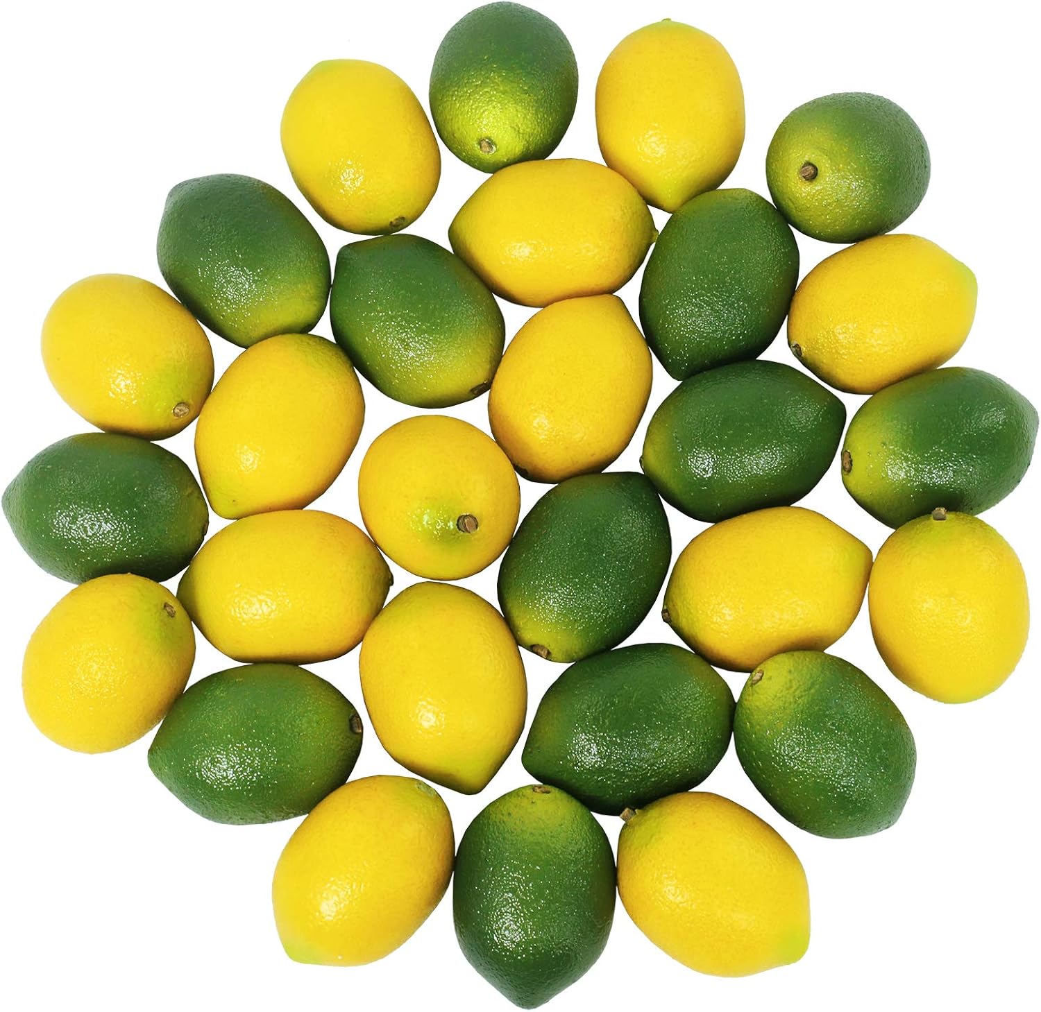 Winlyn 28 Pcs Artificial Lemon and Lime Set