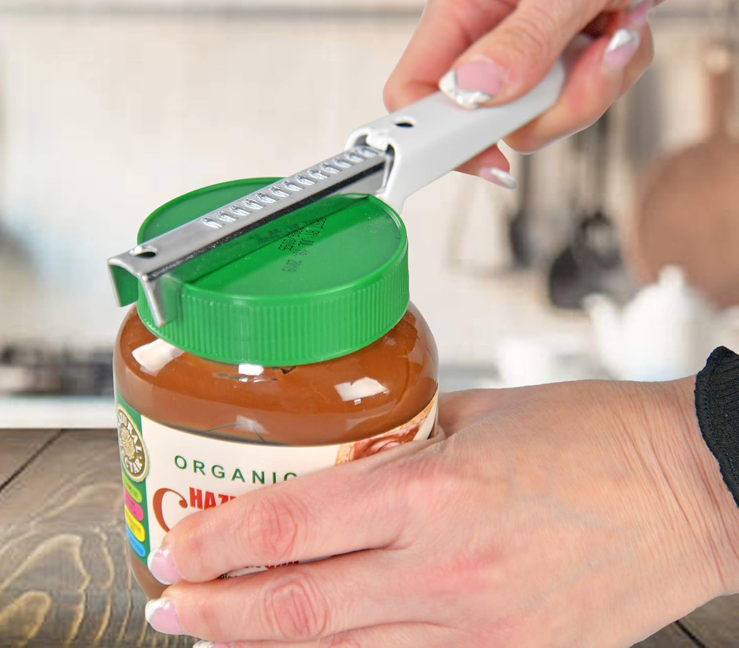 Home-X Adjustable Jar Opener with Easy-Grip Handle
