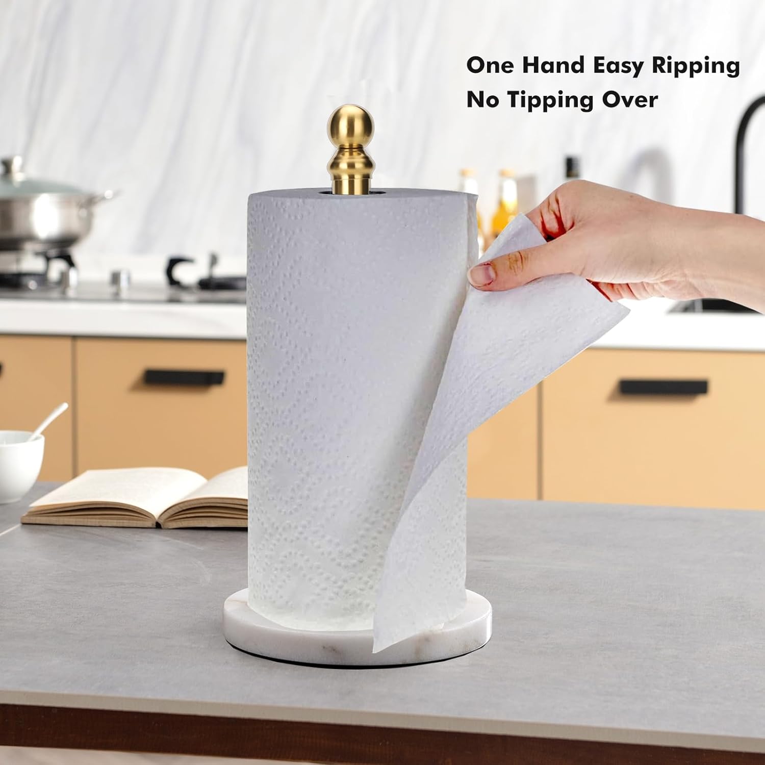 Gold Paper Towel Holder Countertop Stand