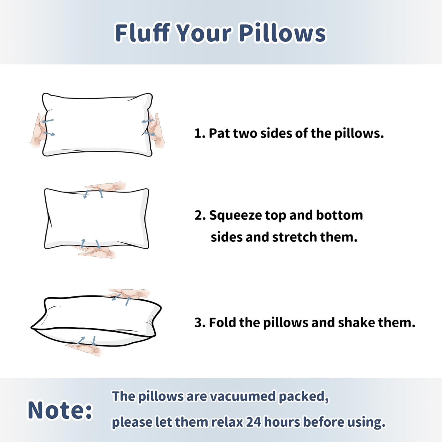 Pro Goleem Small Travel Pillow 11x6x25 Navy Blue
