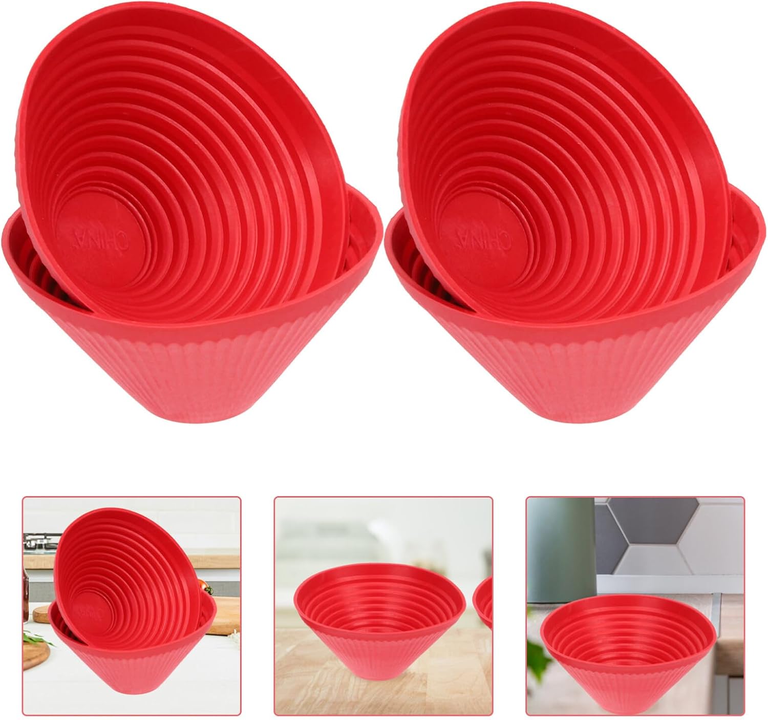 Luxshiny 6pcs Jar Opener Rubber Grippers