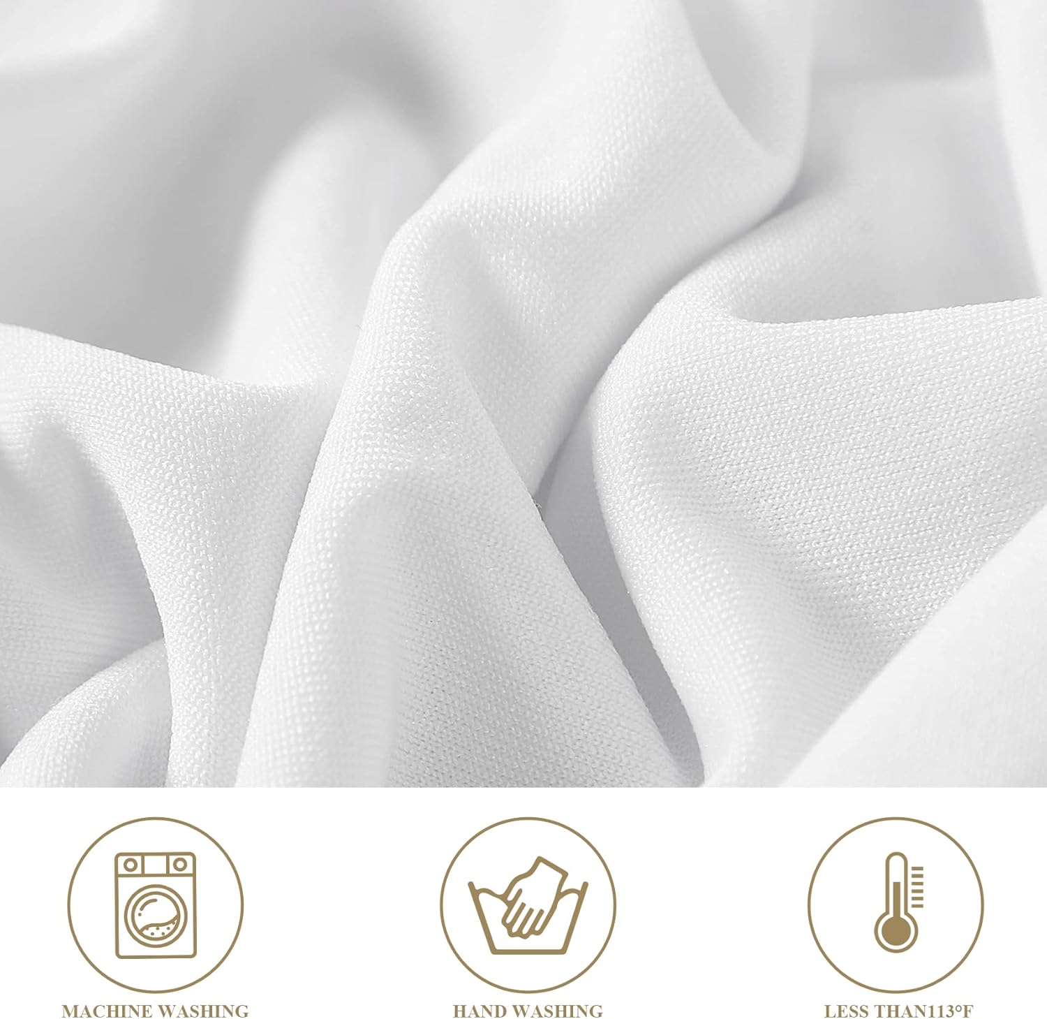Magalo 12 Pack White Spandex Folding Chair Covers