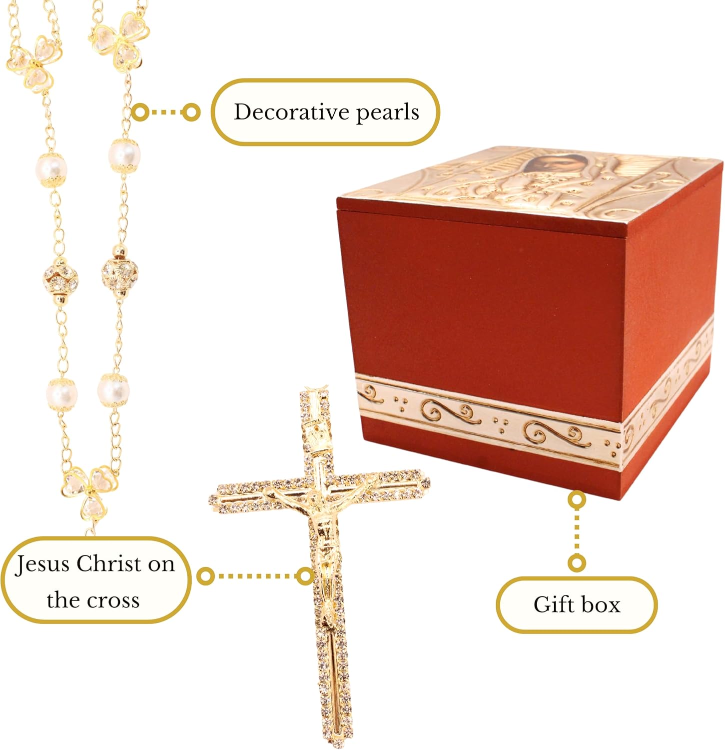 Deluxe Wedding Lasso Catholic Ceremony Wooden Case
