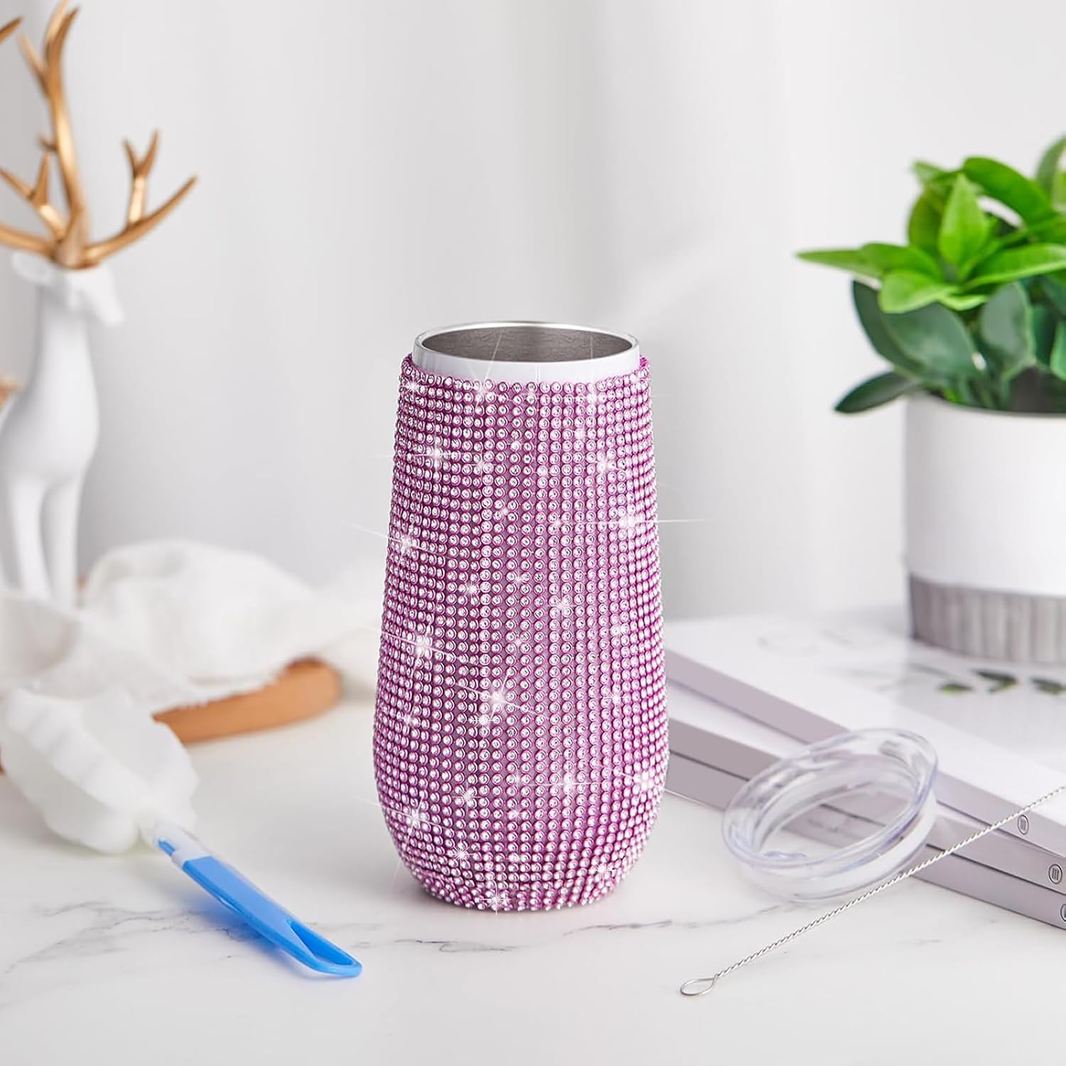 Tessco Bling Tumbler with Straw and Lid