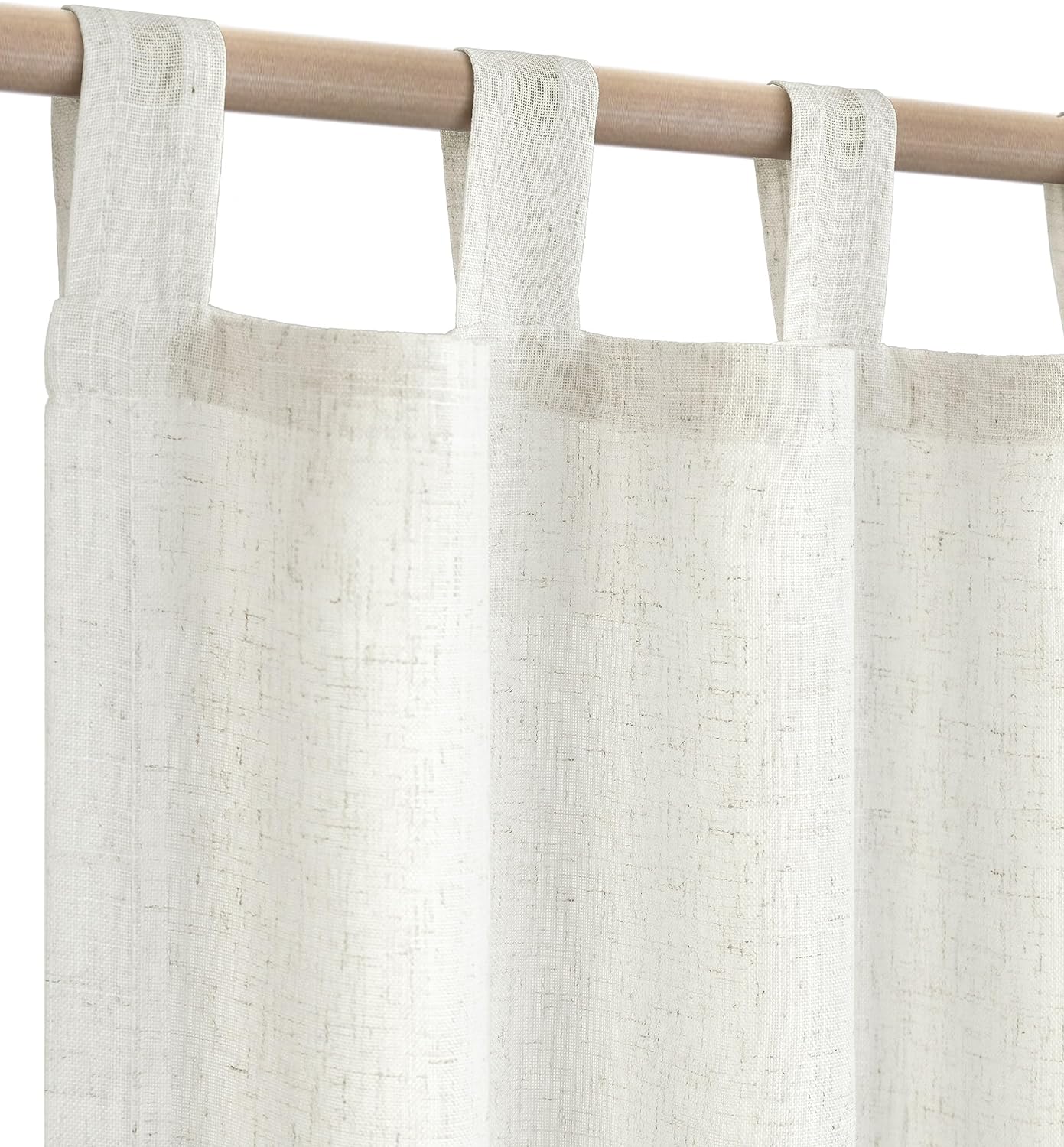 KOUFALL Cream Door Curtain Panels 78 Inch Long