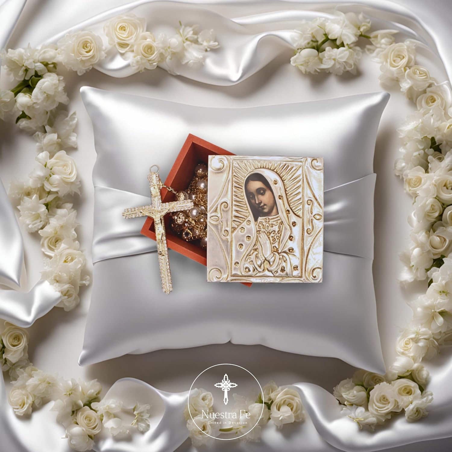 Deluxe Wedding Lasso Catholic Ceremony Wooden Case