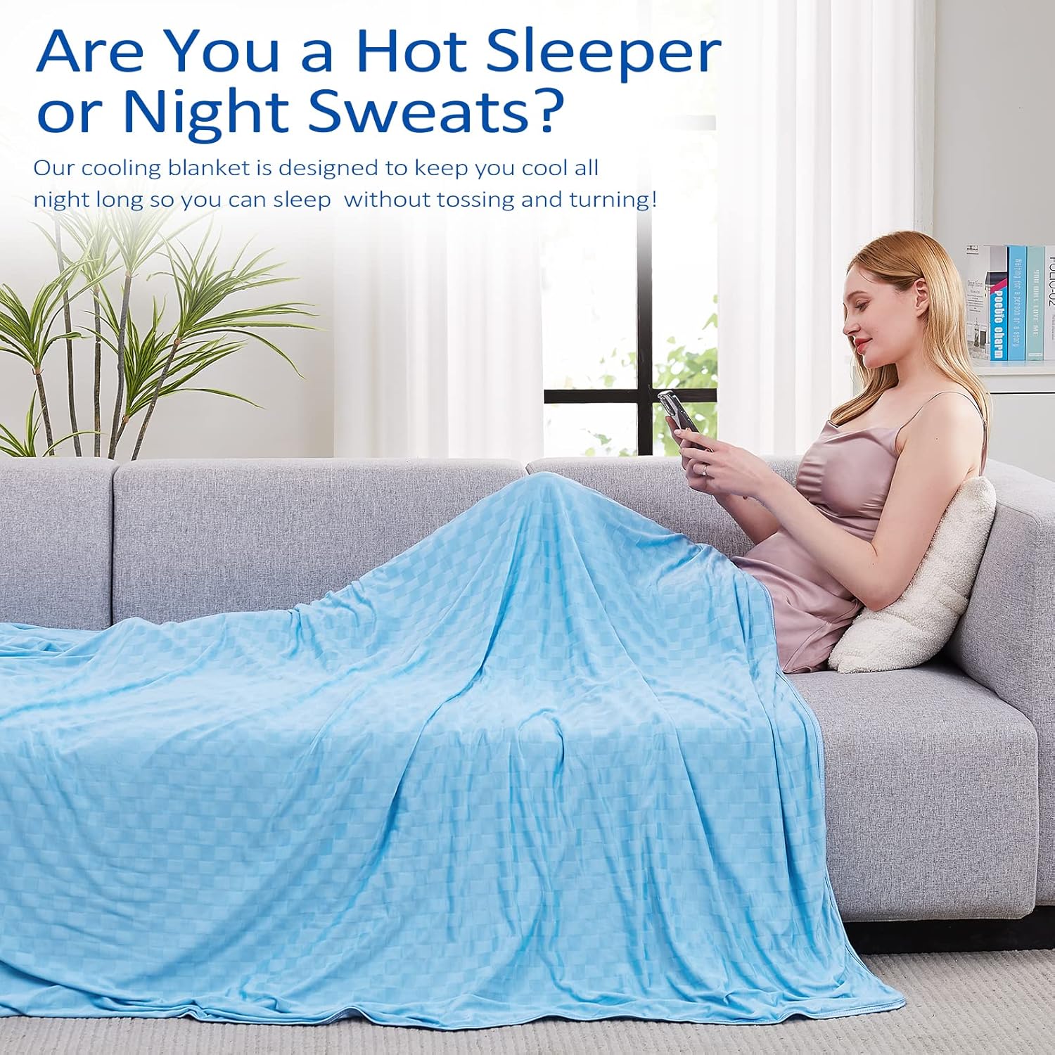 Topcee Cooling Blanket for Hot Sleepers 50x70